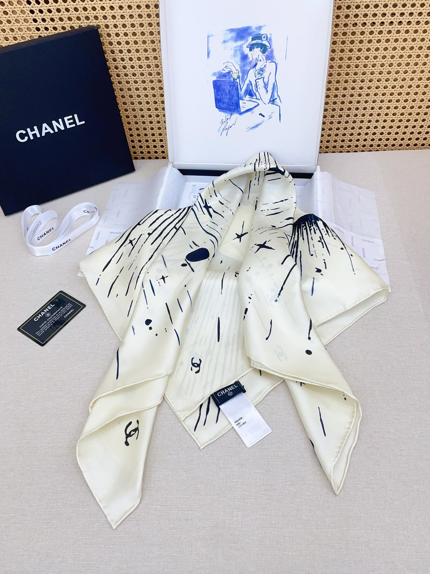 ✨✨【18姆米 双面同色】新款小香‼️美翻了[流泪]最新御用殿堂级极品‼️经典元素图案设计风格❗️美丽至
