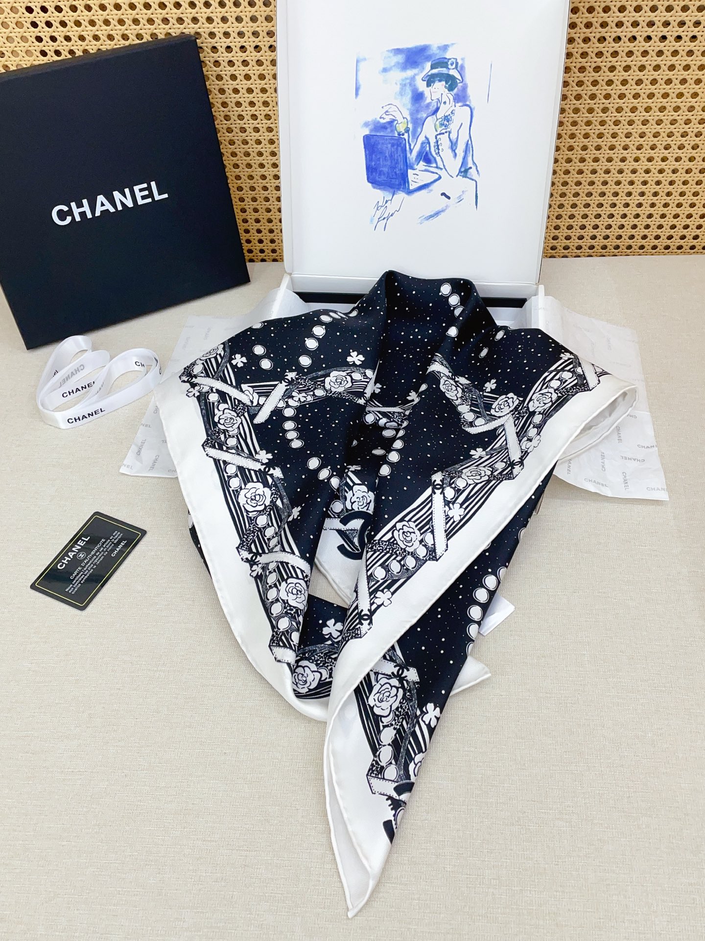 ✨✨【18姆米 双面同色】新款小香‼️美翻了[流泪]最新御用殿堂级极品‼️经典元素图案设计风格❗️美丽至