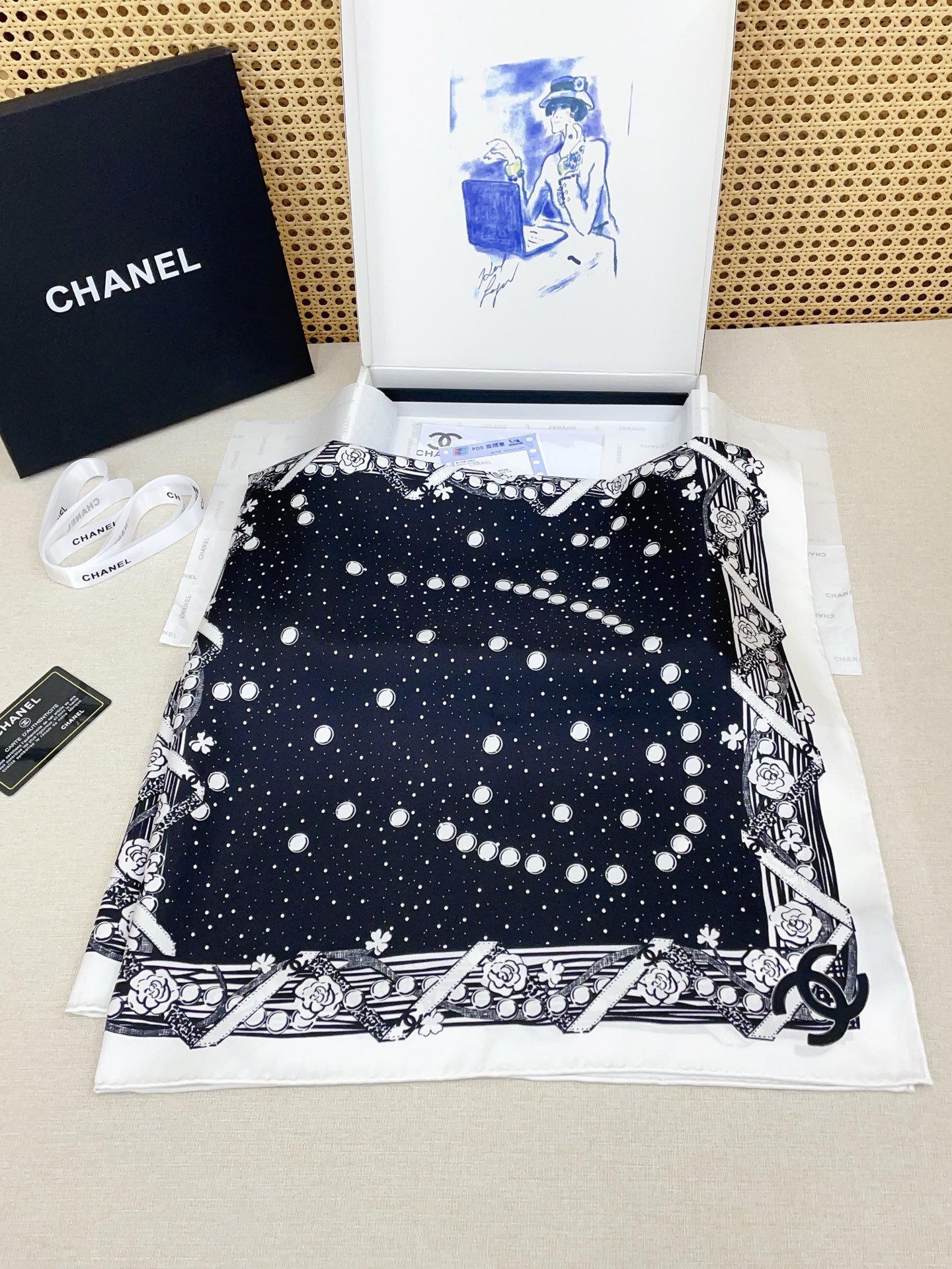 ✨✨【18姆米 双面同色】新款小香‼️美翻了[流泪]最新御用殿堂级极品‼️经典元素图案设计风格❗️美丽至