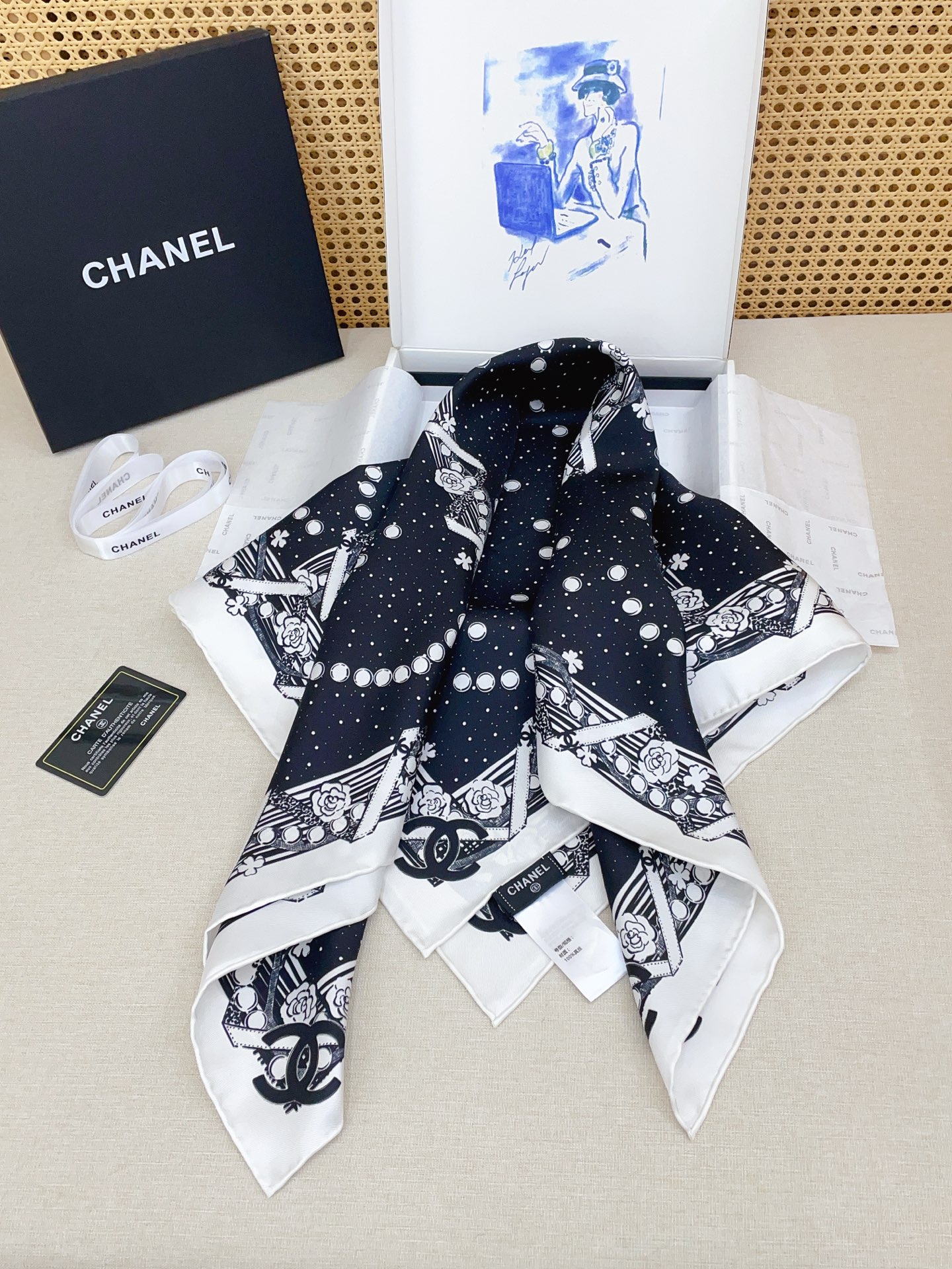 ✨✨【18姆米 双面同色】新款小香‼️美翻了[流泪]最新御用殿堂级极品‼️经典元素图案设计风格❗️美丽至