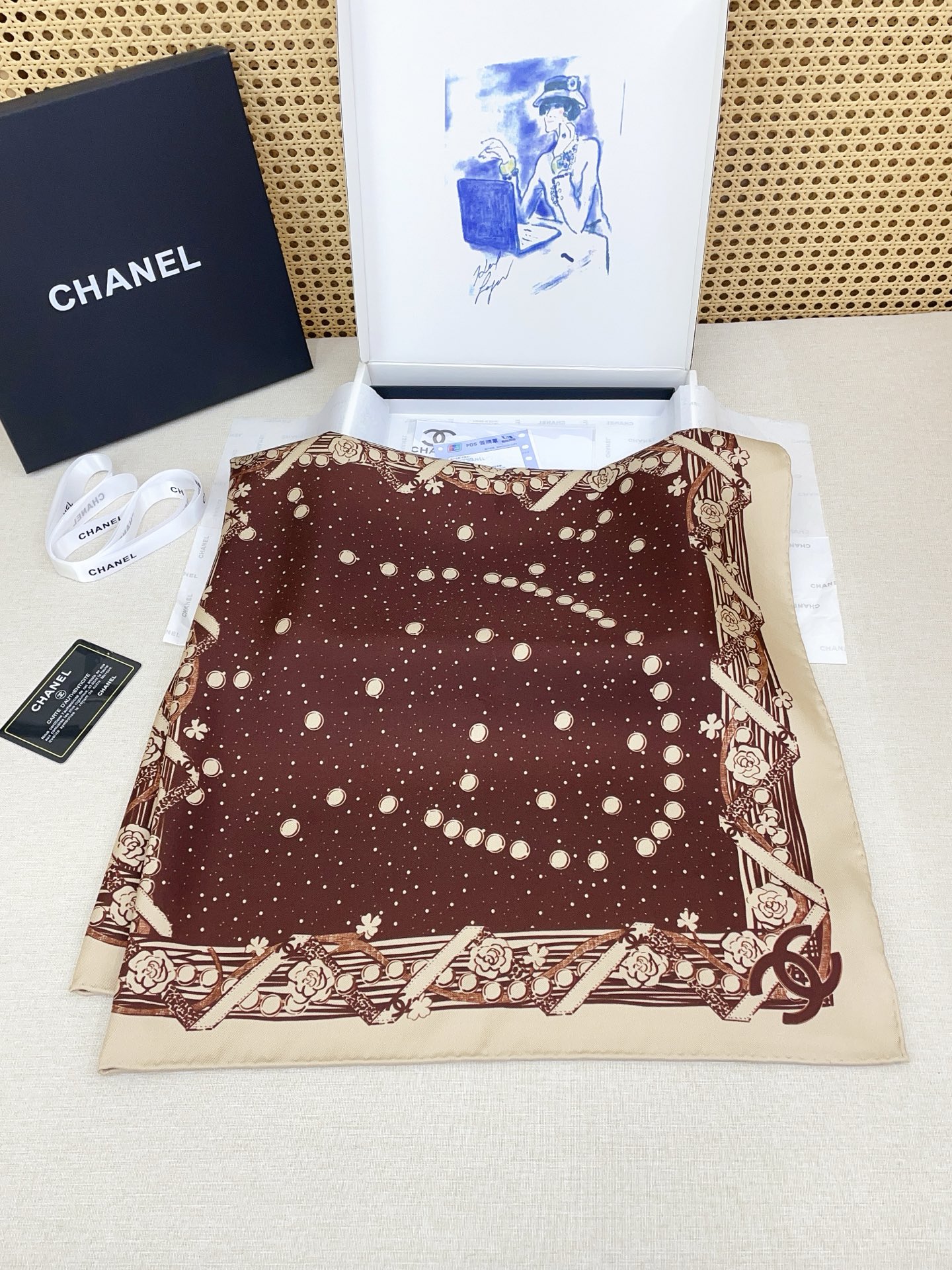 ✨✨【18姆米 双面同色】新款小香‼️美翻了[流泪]最新御用殿堂级极品‼️经典元素图案设计风格❗️美丽至
