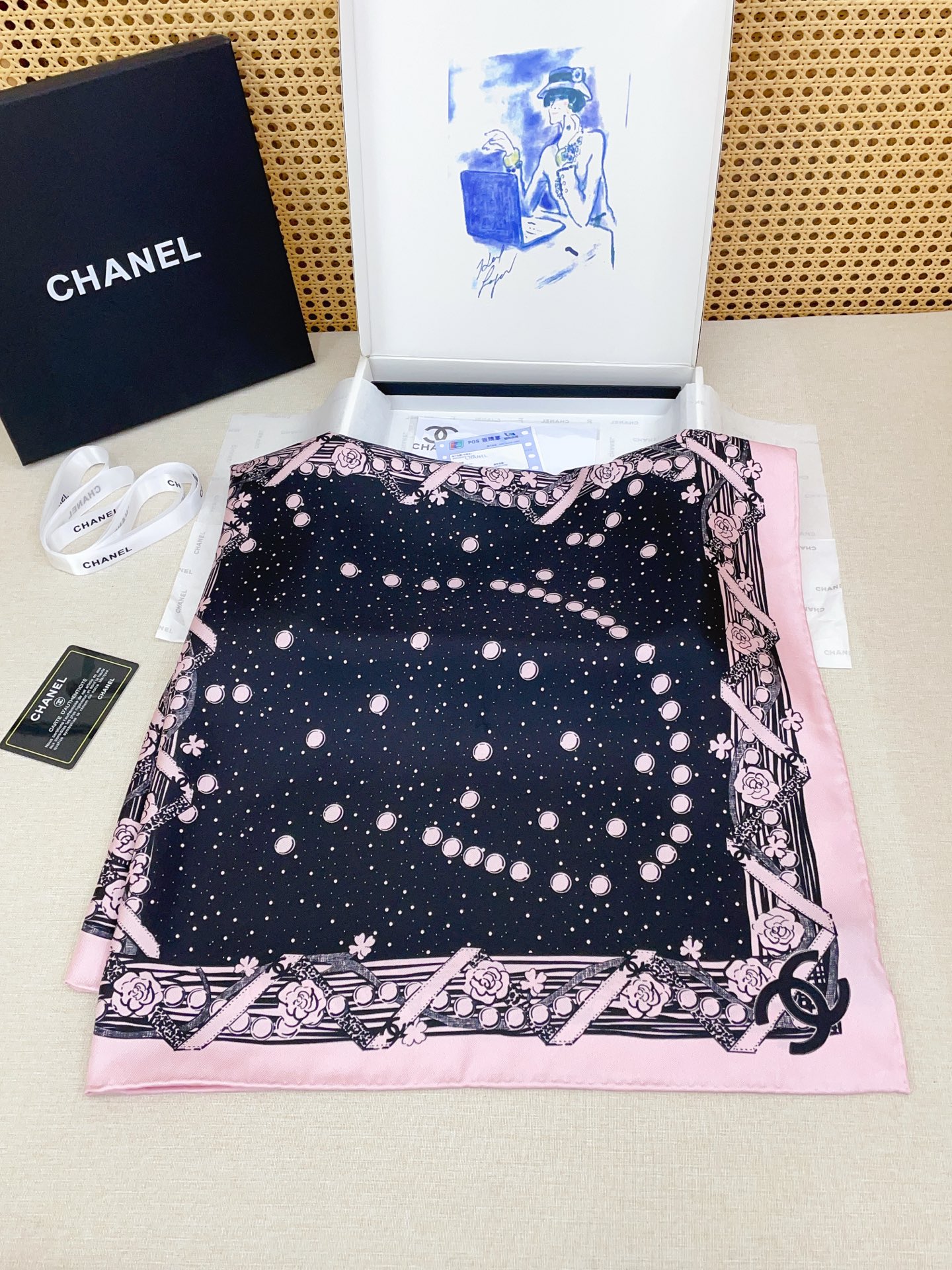 ✨✨【18姆米 双面同色】新款小香‼️美翻了[流泪]最新御用殿堂级极品‼️经典元素图案设计风格❗️美丽至