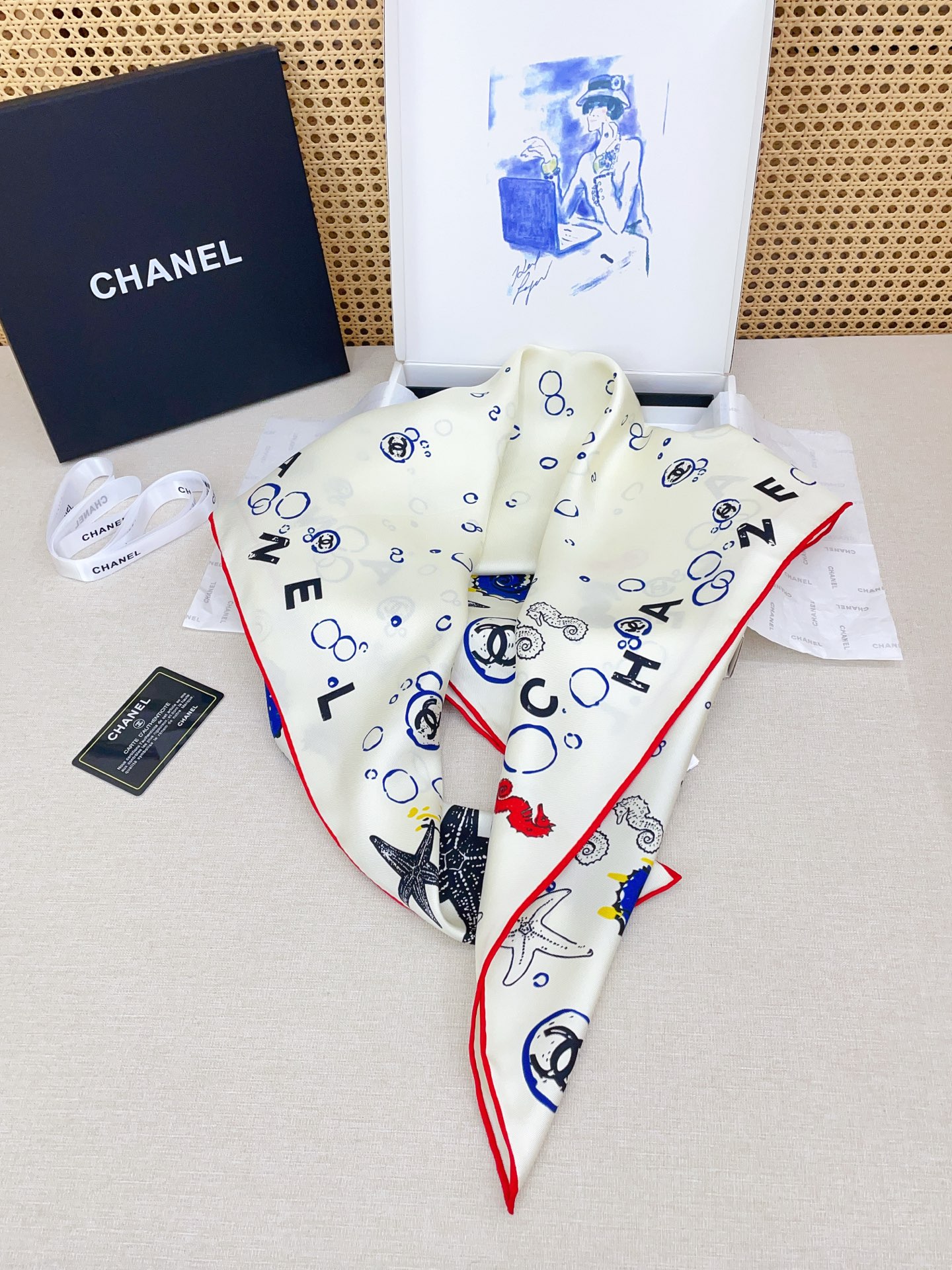 ✨✨【18姆米 双面同色】新款小香‼️美翻了[流泪]最新御用殿堂级极品‼️经典元素图案设计风格❗️美丽至
