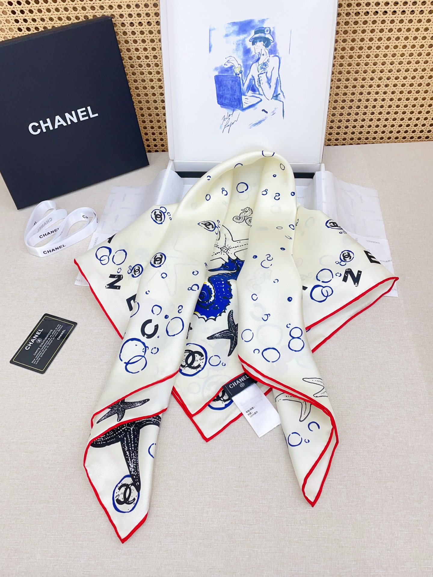 ✨✨【18姆米 双面同色】新款小香‼️美翻了[流泪]最新御用殿堂级极品‼️经典元素图案设计风格❗️美丽至
