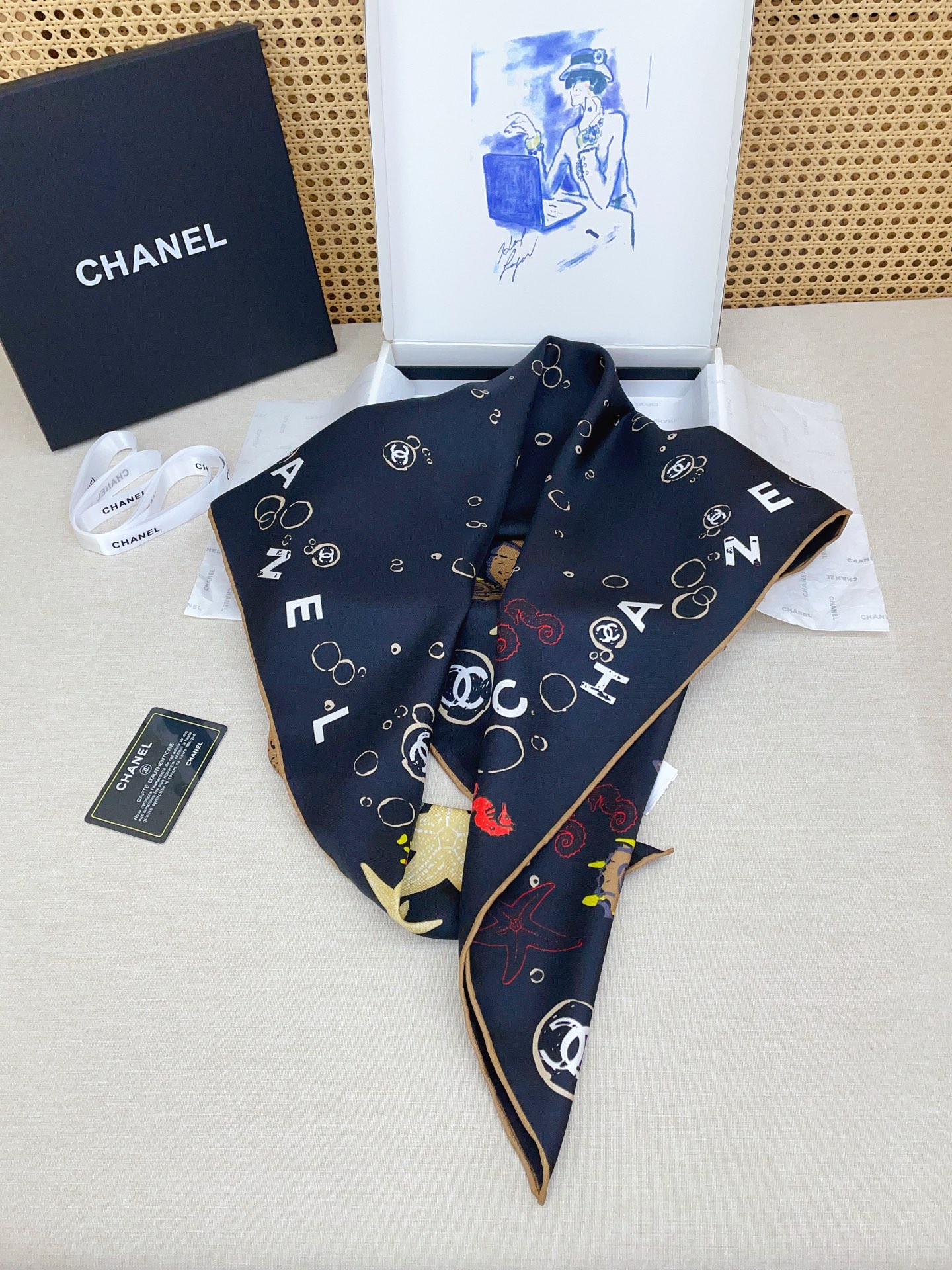 ✨✨【18姆米 双面同色】新款小香‼️美翻了[流泪]最新御用殿堂级极品‼️经典元素图案设计风格❗️美丽至