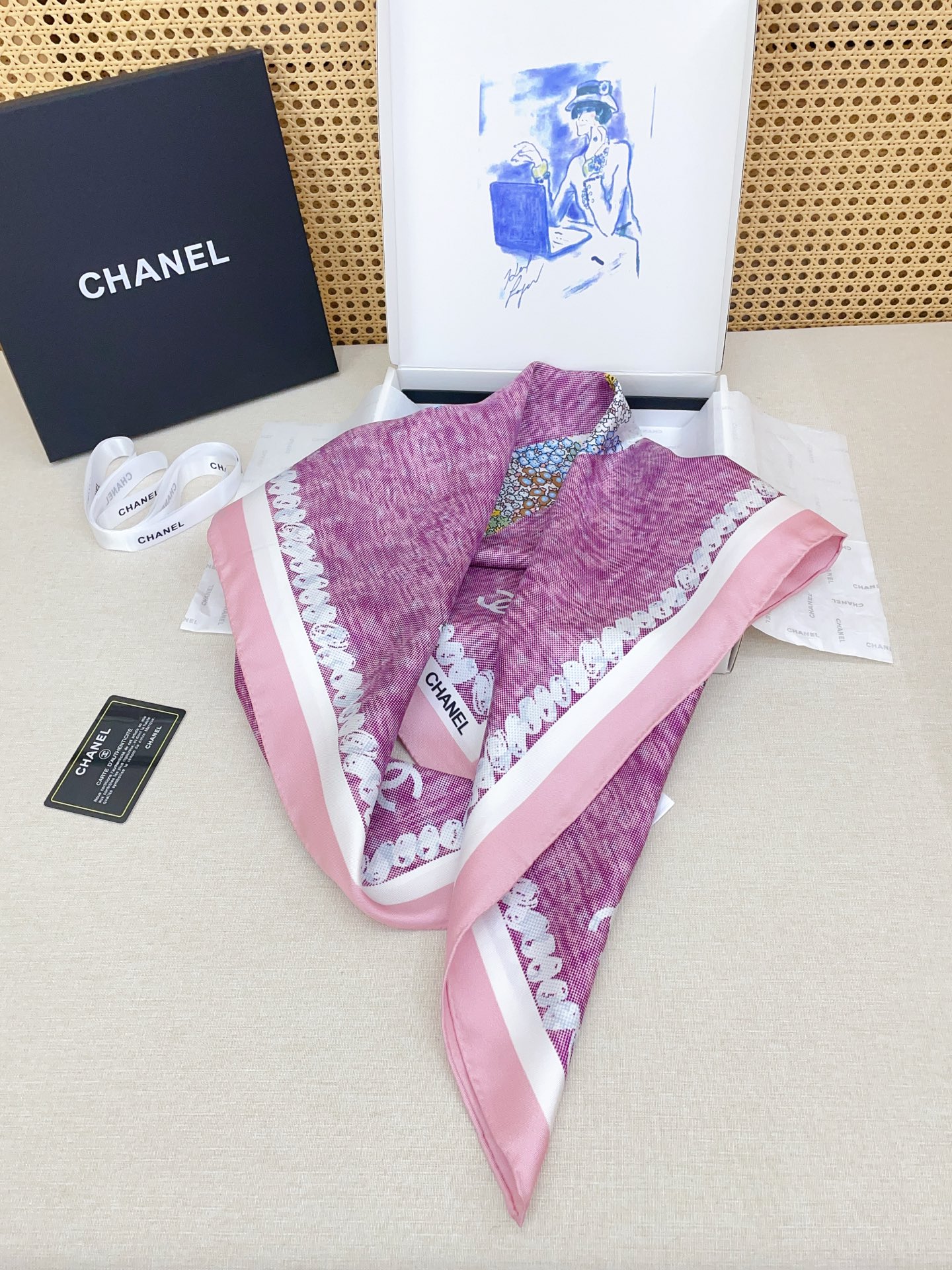 ✨✨【18姆米 双面同色】新款小香‼️美翻了[流泪]最新御用殿堂级极品‼️经典元素图案设计风格❗️美丽至