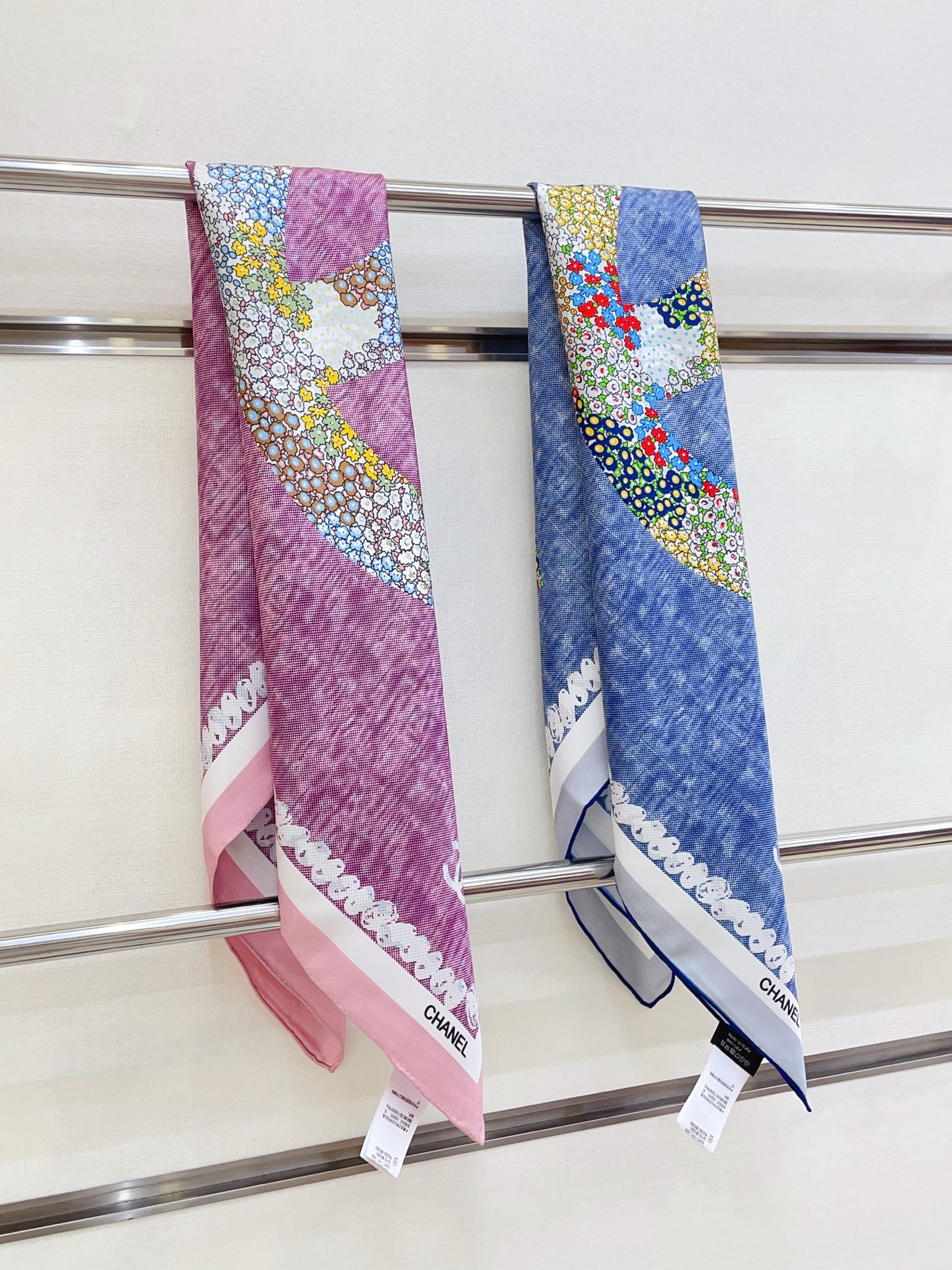✨✨【18姆米 双面同色】新款小香‼️美翻了[流泪]最新御用殿堂级极品‼️经典元素图案设计风格❗️美丽至