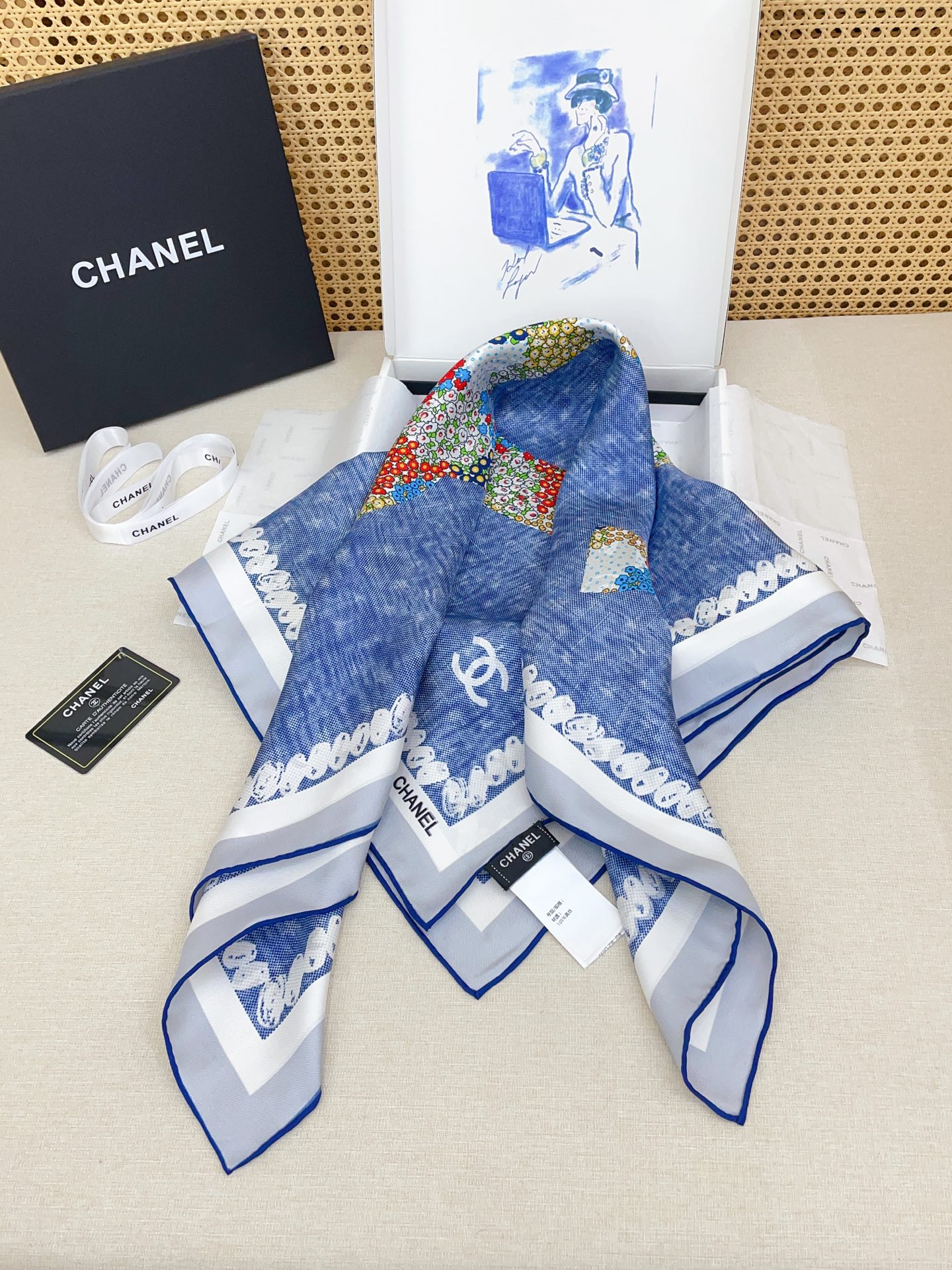 ✨✨【18姆米 双面同色】新款小香‼️美翻了[流泪]最新御用殿堂级极品‼️经典元素图案设计风格❗️美丽至