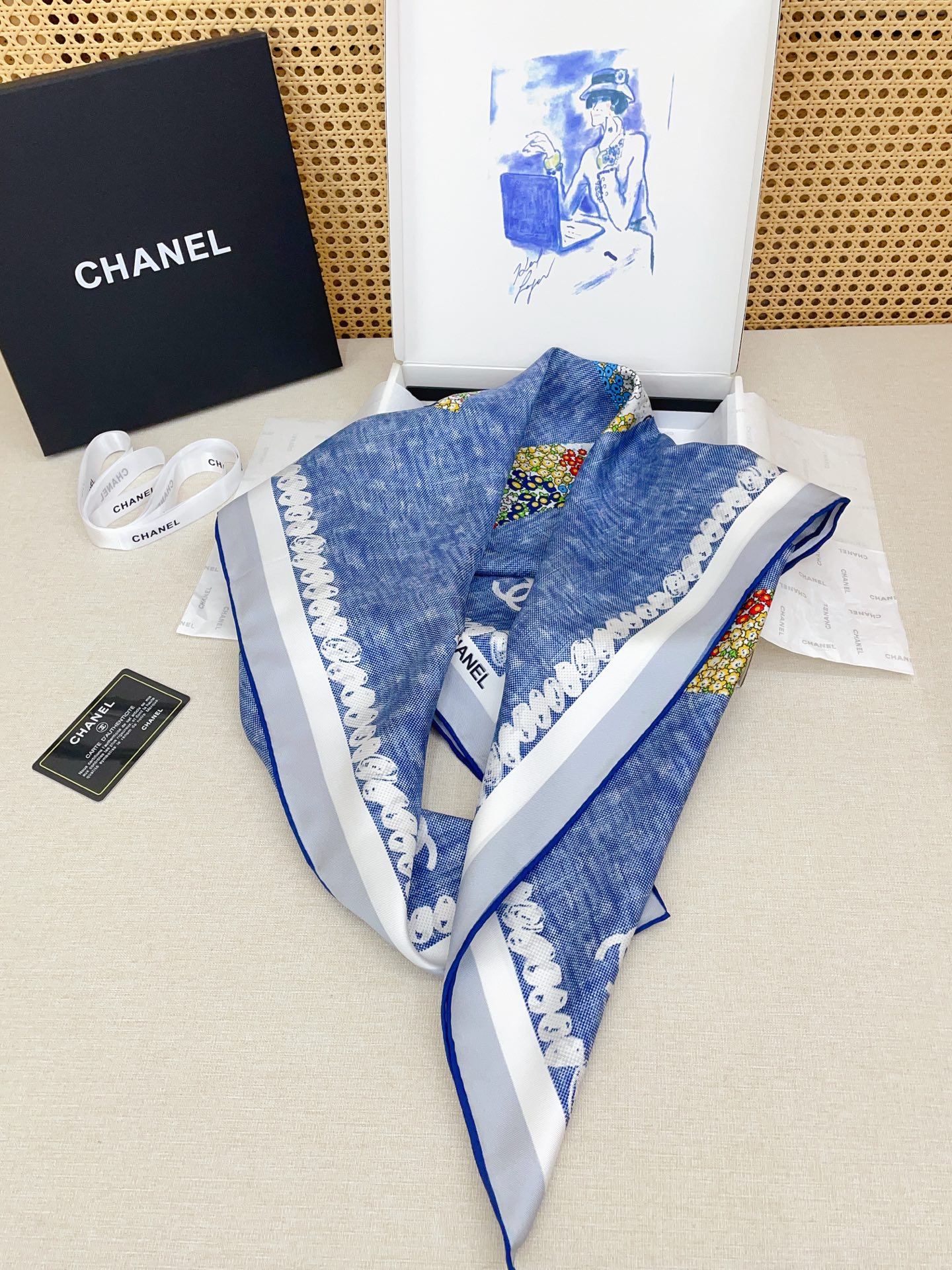 ✨✨【18姆米 双面同色】新款小香‼️美翻了[流泪]最新御用殿堂级极品‼️经典元素图案设计风格❗️美丽至