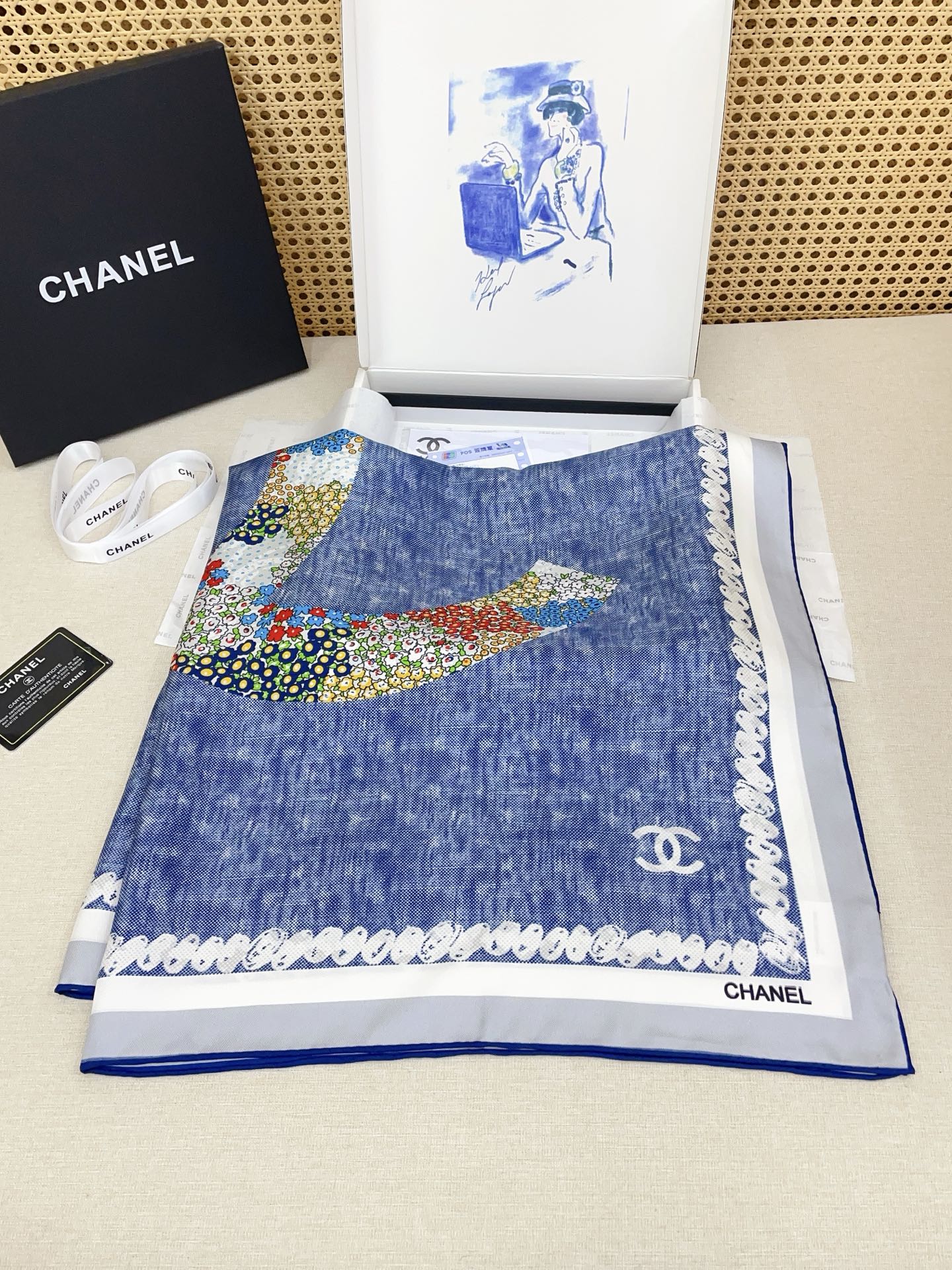 ✨✨【18姆米 双面同色】新款小香‼️美翻了[流泪]最新御用殿堂级极品‼️经典元素图案设计风格❗️美丽至