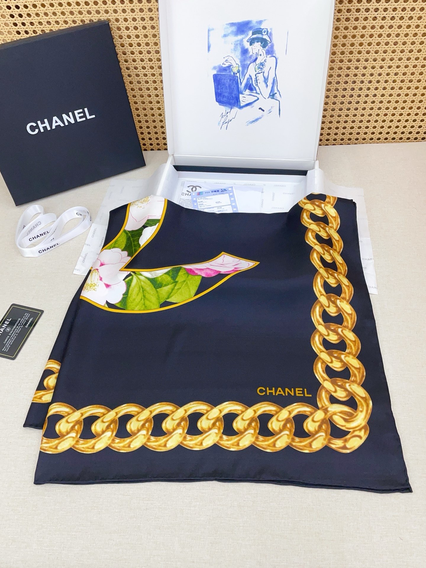✨✨【18姆米 双面同色】新款小香‼️美翻了[流泪]最新御用殿堂级极品‼️经典元素图案设计风格❗️美丽至