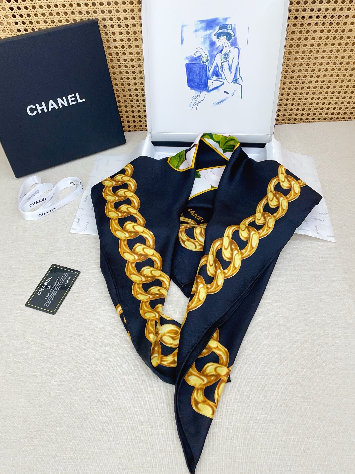 ✨✨【18姆米 双面同色】新款小香‼️美翻了[流泪]最新御用殿堂级极品‼️经典元素图案设计风格❗️美丽至