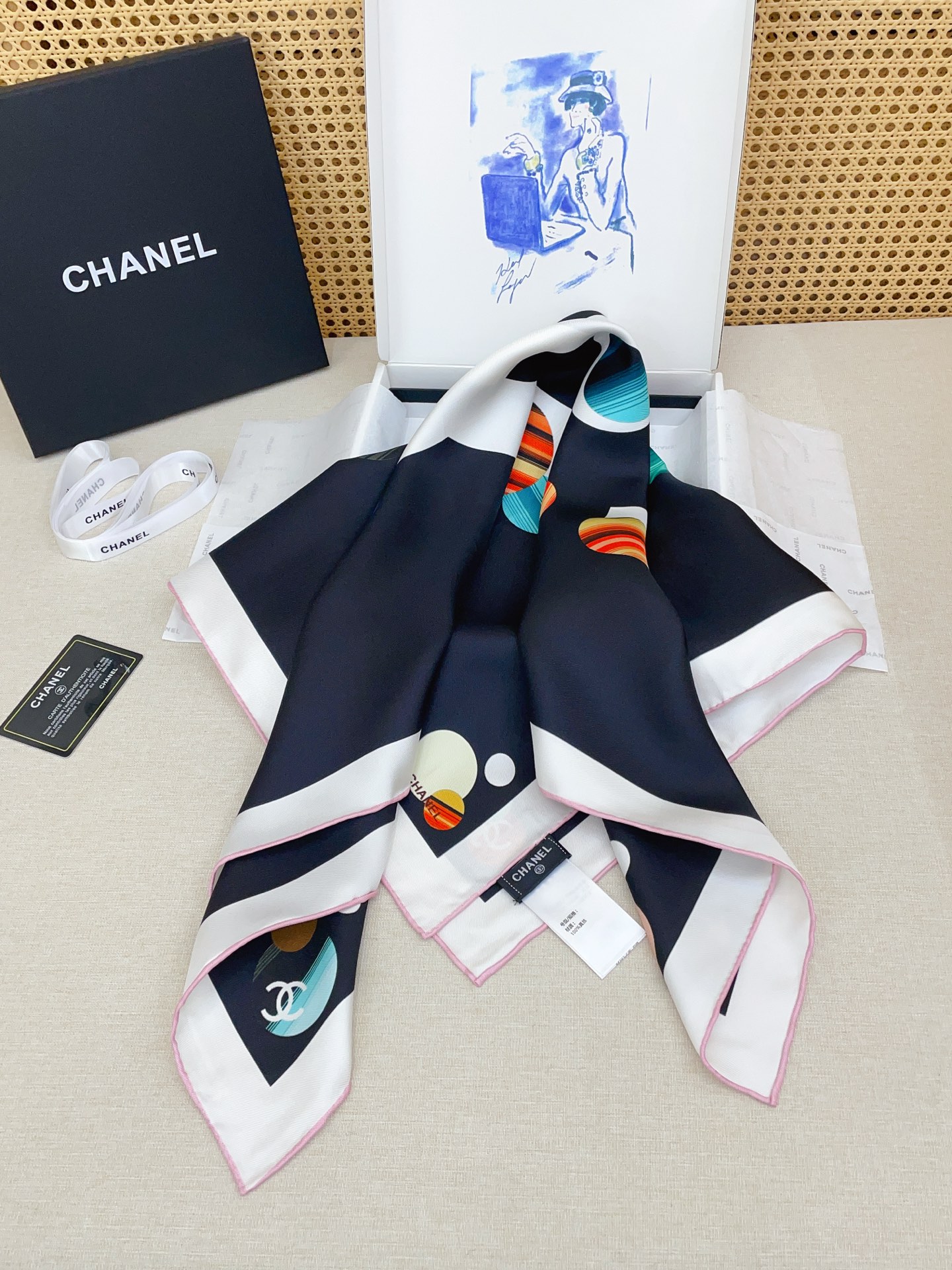 ✨✨【18姆米 双面同色】新款小香‼️美翻了[流泪]最新御用殿堂级极品‼️经典元素图案设计风格❗️美丽至