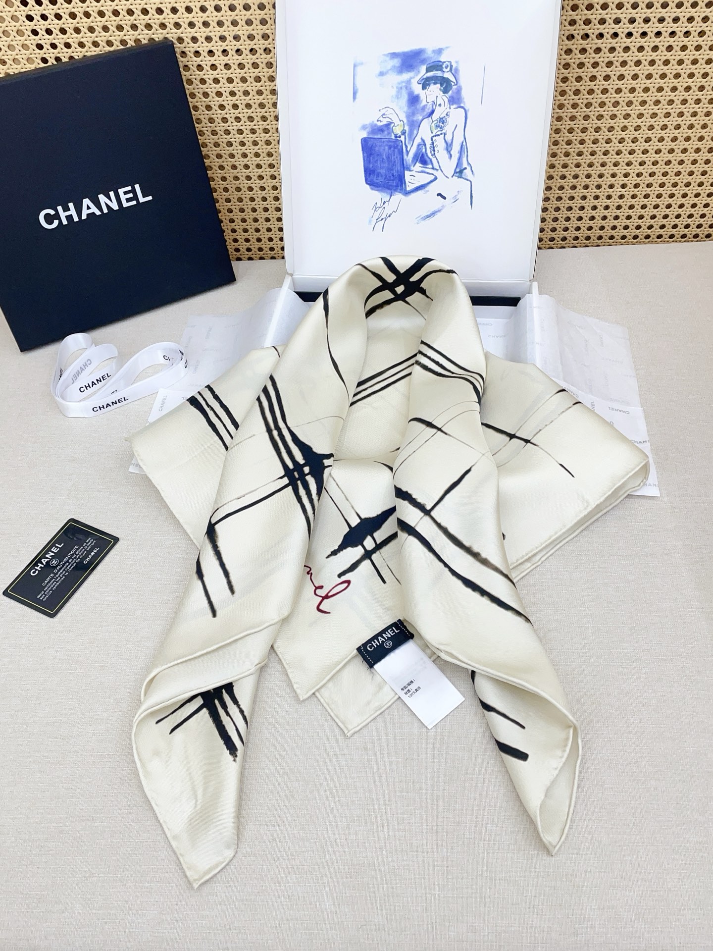 ✨✨【18姆米 双面同色】新款小香‼️美翻了[流泪]最新御用殿堂级极品‼️经典元素图案设计风格❗️美丽至