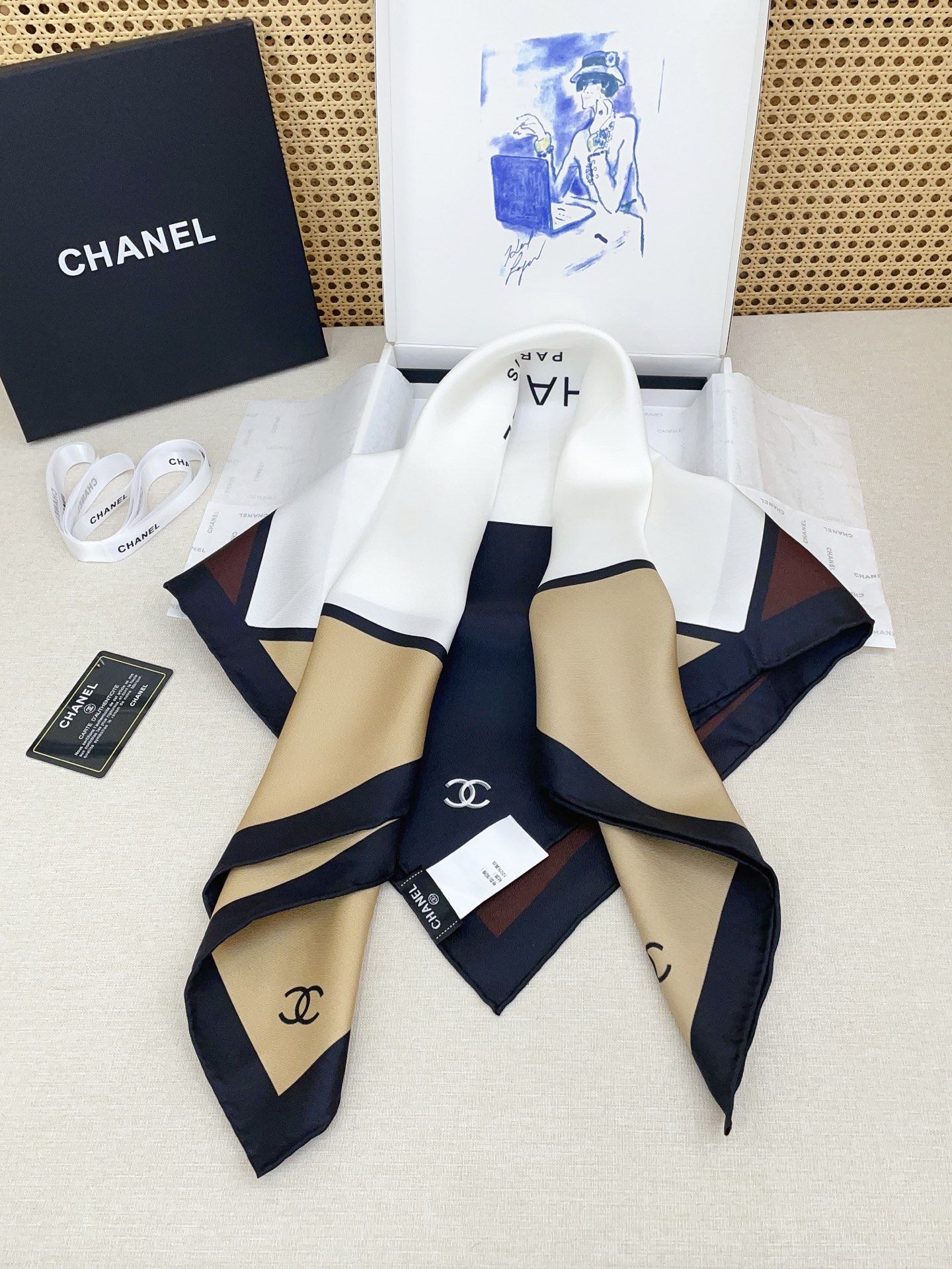 ✨✨【18姆米 双面同色】新款小香‼️美翻了[流泪]最新御用殿堂级极品‼️经典元素图案设计风格❗️美丽至