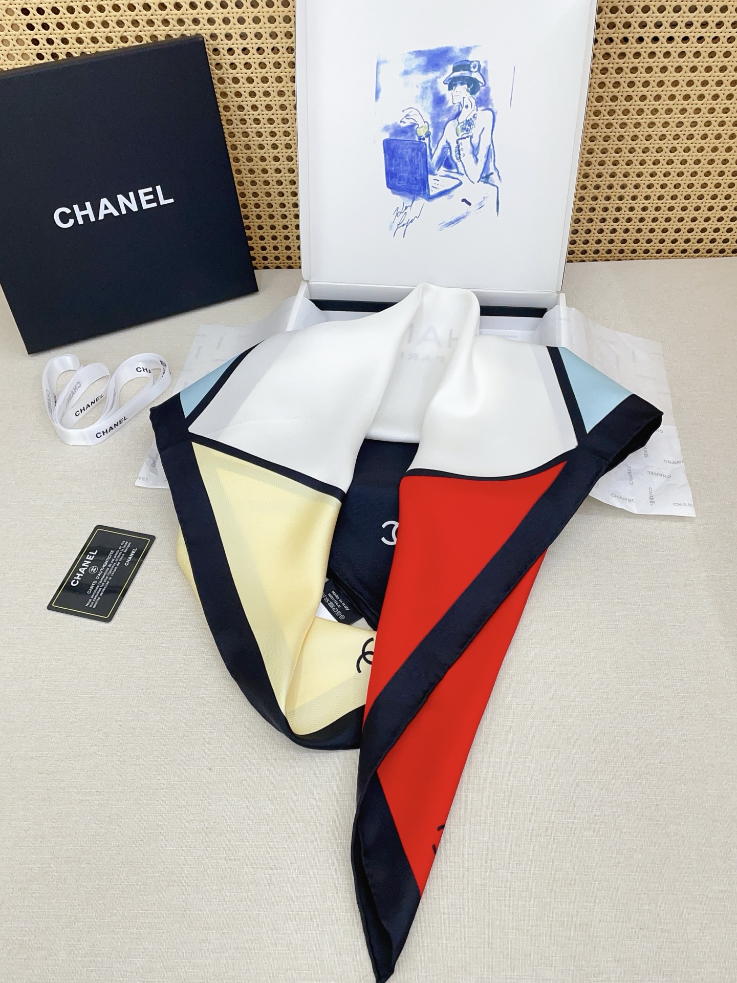 ✨✨【18姆米 双面同色】新款小香‼️美翻了[流泪]最新御用殿堂级极品‼️经典元素图案设计风格❗️美丽至