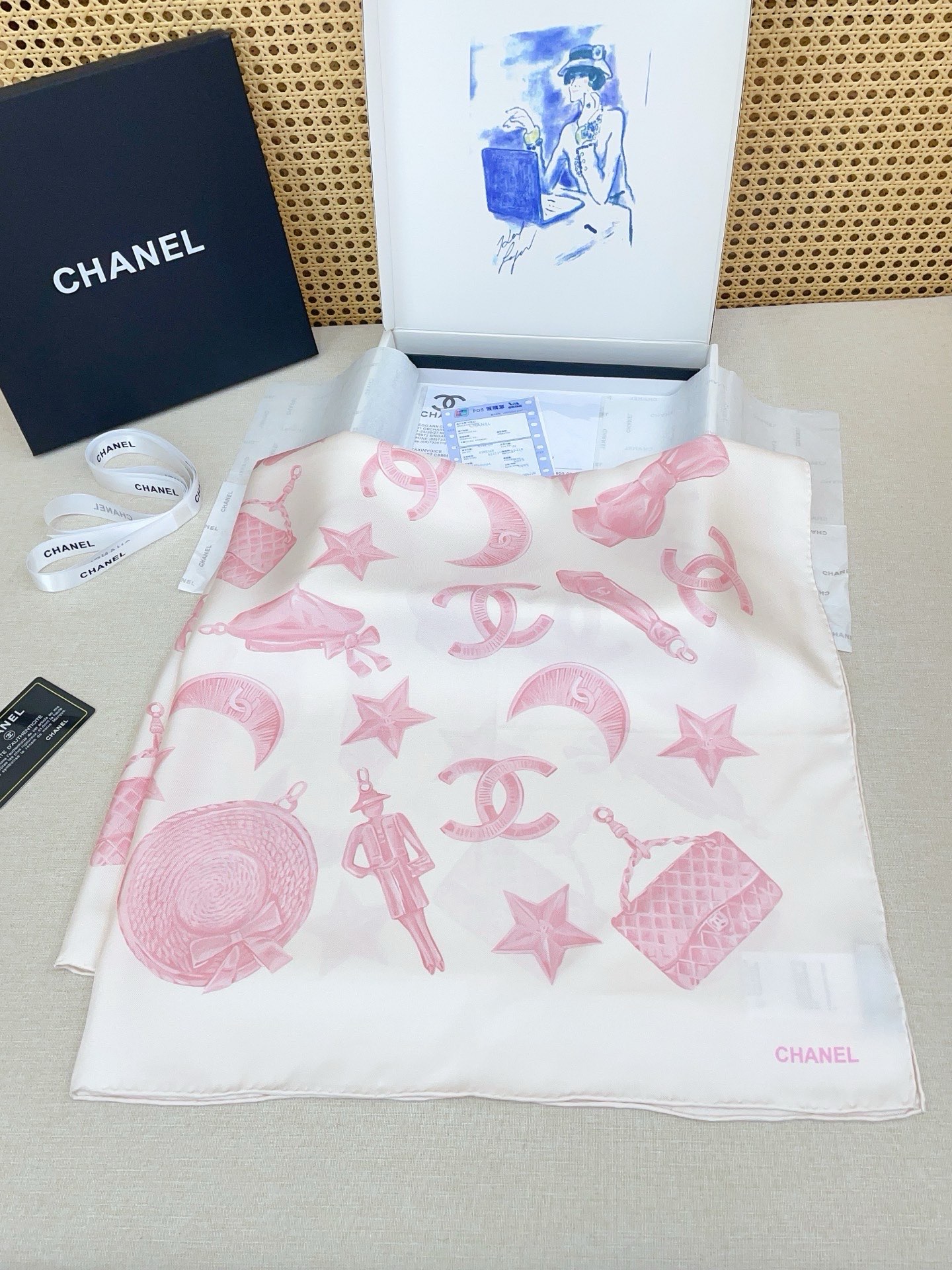 ✨✨【18姆米 双面同色】新款小香‼️美翻了[流泪]最新御用殿堂级极品‼️经典元素图案设计风格❗️美丽至