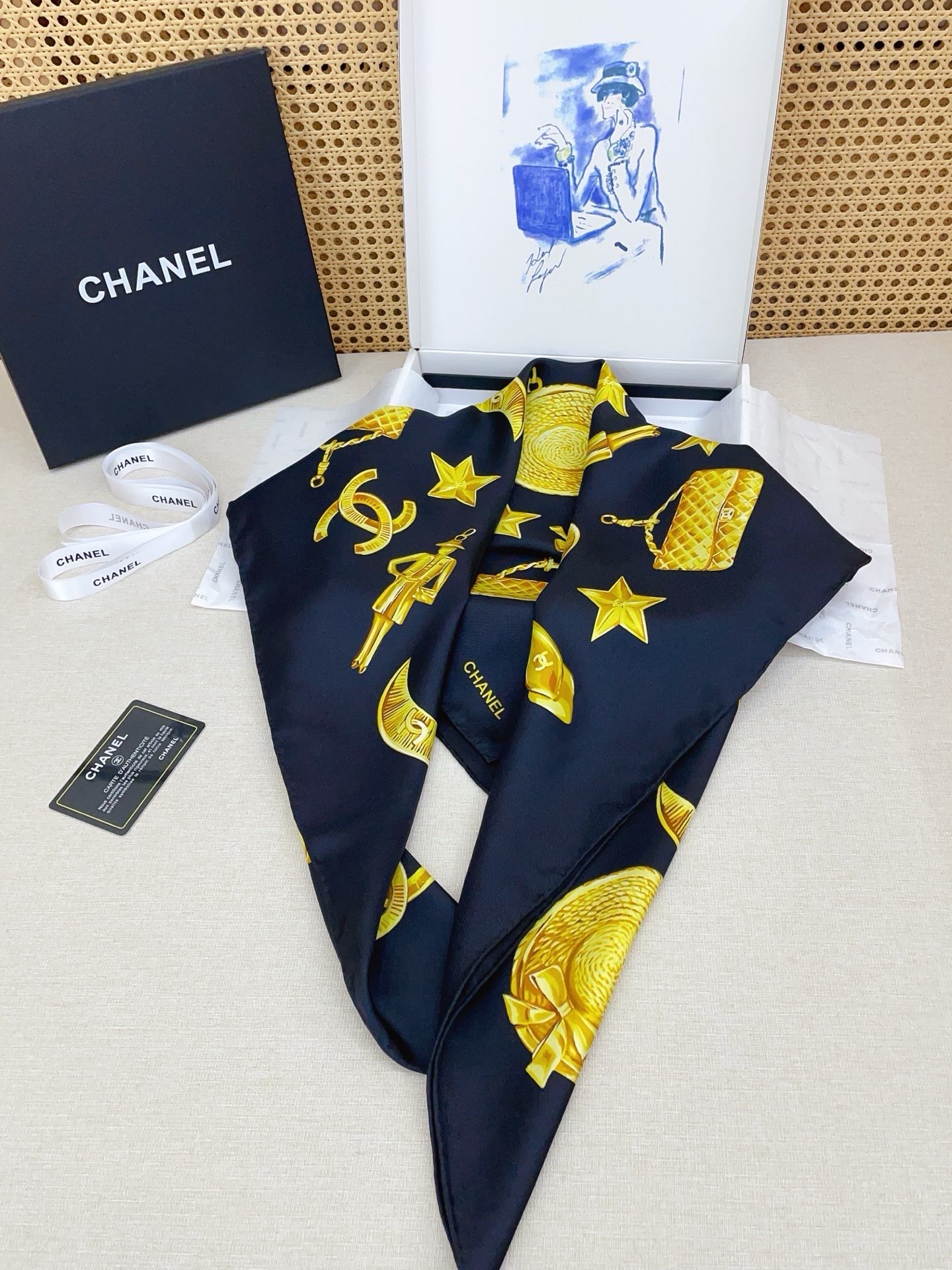 ✨✨【18姆米 双面同色】新款小香‼️美翻了[流泪]最新御用殿堂级极品‼️经典元素图案设计风格❗️美丽至