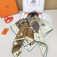 ✨✨【18姆米 双面同色】H**S真丝新款🆕👏👏买了都说好看‼️推荐💕【麦迪逊派对 90】真丝方巾, ✨✨【18姆米 双面同色】H**S真丝新款🆕👏👏买了都说好看‼️推荐💕【麦迪逊派对 90】真丝方巾,