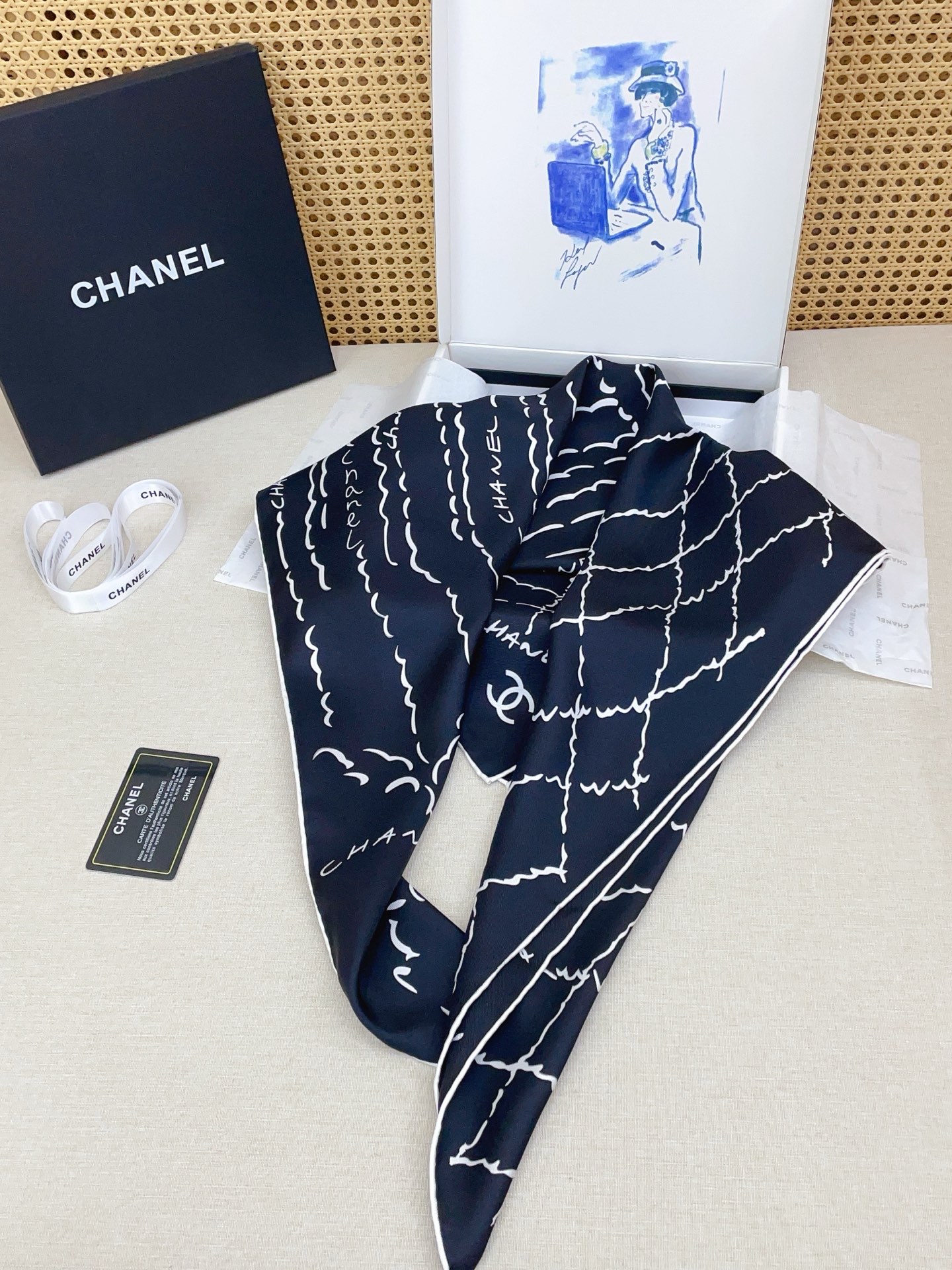 ✨✨【18姆米 双面同色】新款小香‼️美翻了[流泪]最新御用殿堂级极品‼️经典元素图案设计风格❗️美丽至