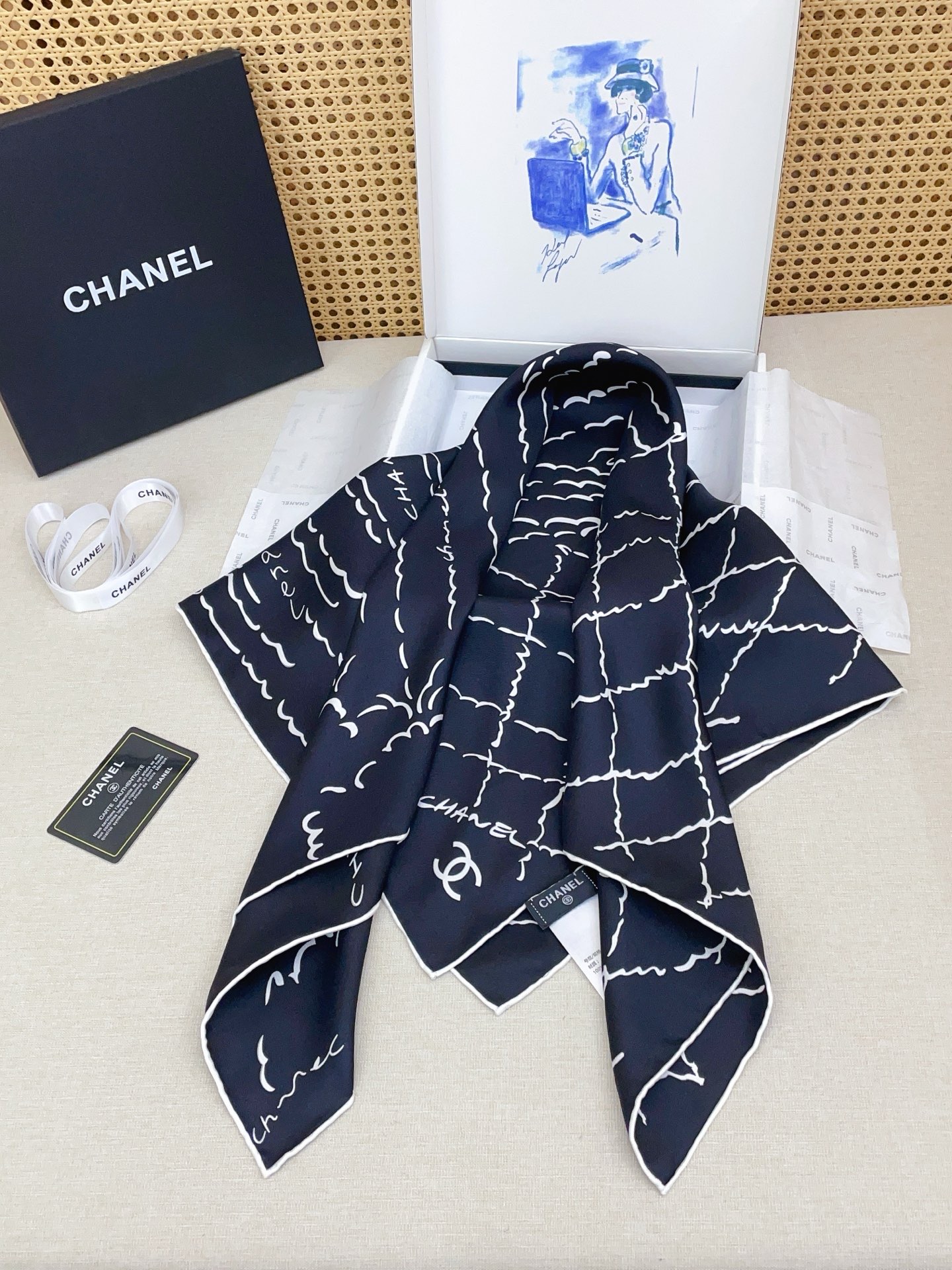 ✨✨【18姆米 双面同色】新款小香‼️美翻了[流泪]最新御用殿堂级极品‼️经典元素图案设计风格❗️美丽至