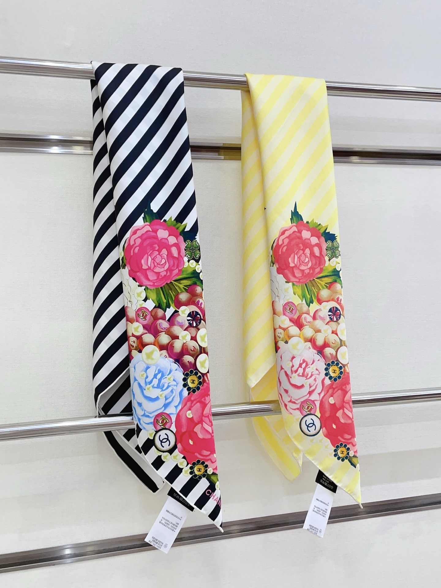 ✨✨【18姆米 双面同色】新款小香‼️美翻了[流泪]最新御用殿堂级极品‼️经典元素图案设计风格❗️美丽至