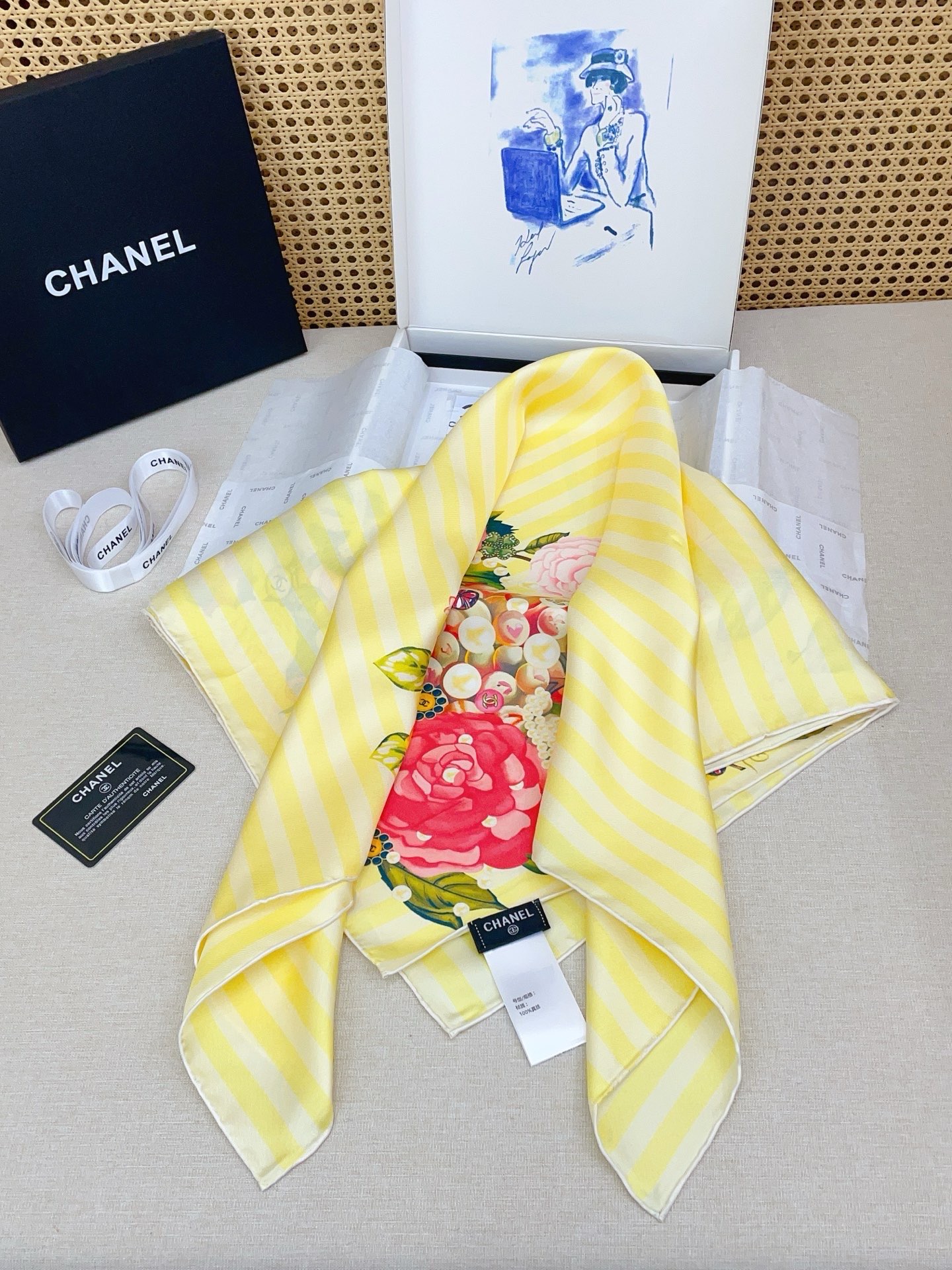 ✨✨【18姆米 双面同色】新款小香‼️美翻了[流泪]最新御用殿堂级极品‼️经典元素图案设计风格❗️美丽至