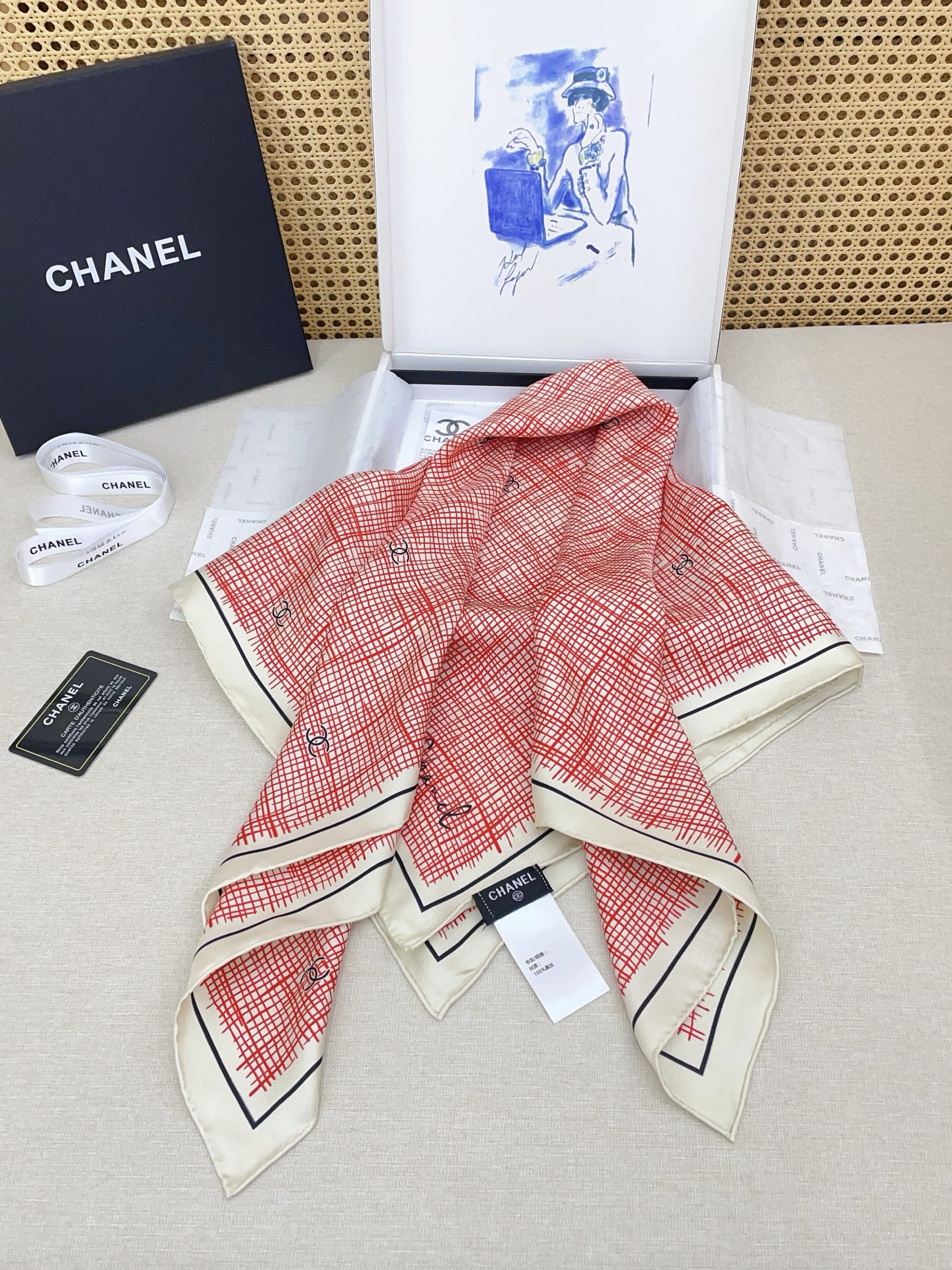 ✨✨【18姆米 双面同色】新款小香‼️美翻了[流泪]最新御用殿堂级极品‼️经典元素图案设计风格❗️美丽至