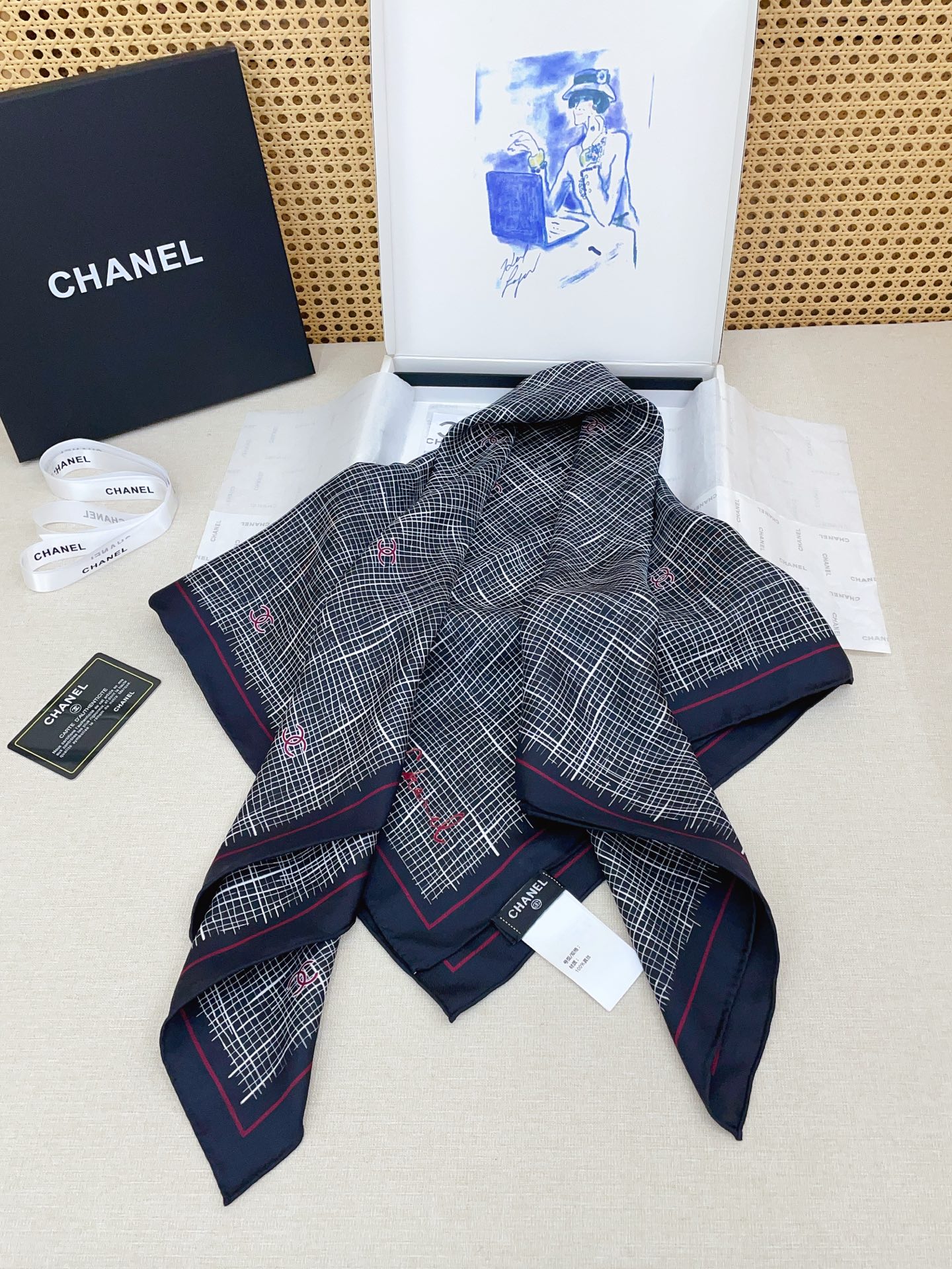 ✨✨【18姆米 双面同色】新款小香‼️美翻了[流泪]最新御用殿堂级极品‼️经典元素图案设计风格❗️美丽至