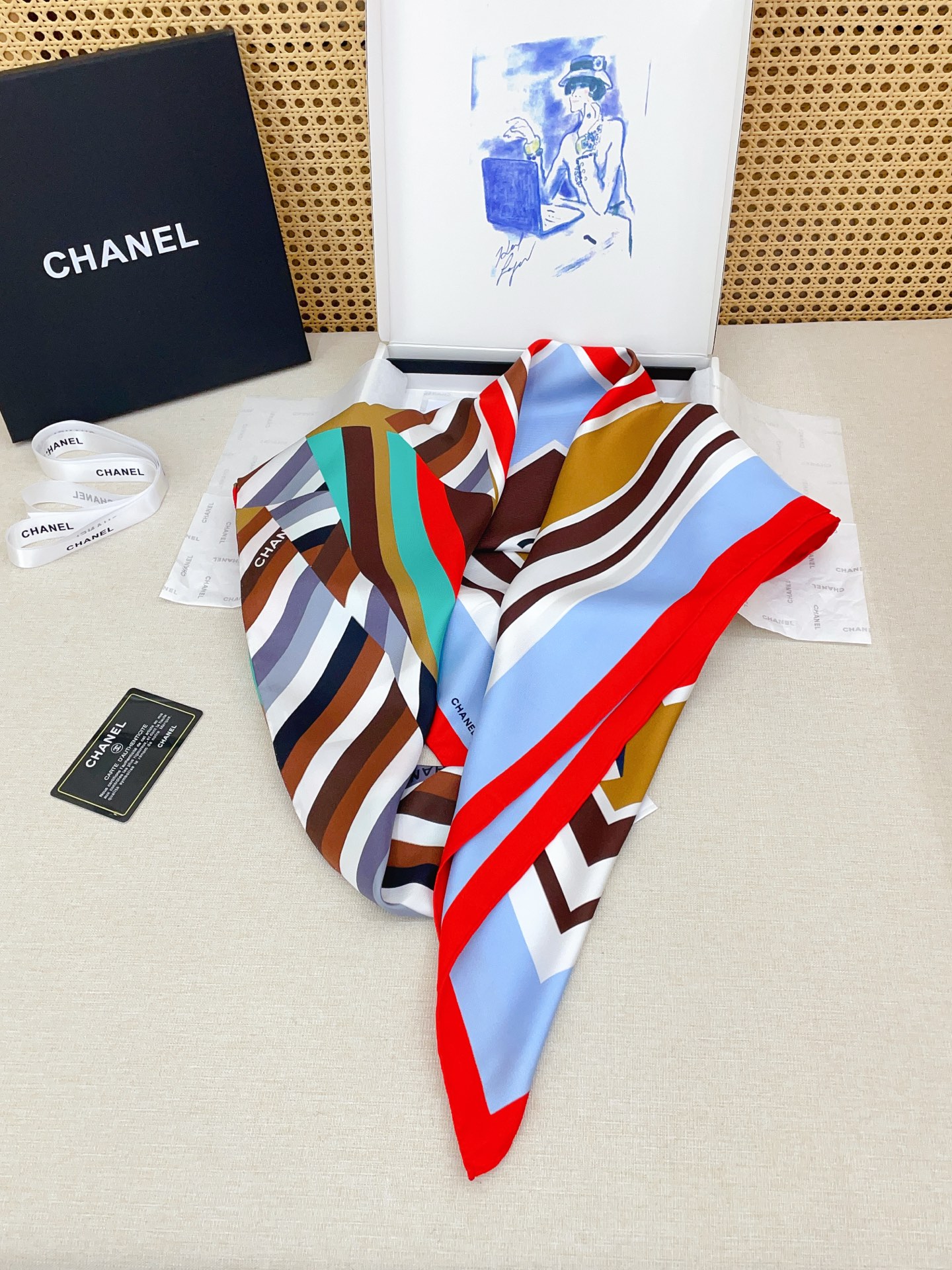✨✨【18姆米 双面同色】新款小香‼️美翻了[流泪]最新御用殿堂级极品‼️经典元素图案设计风格❗️美丽至