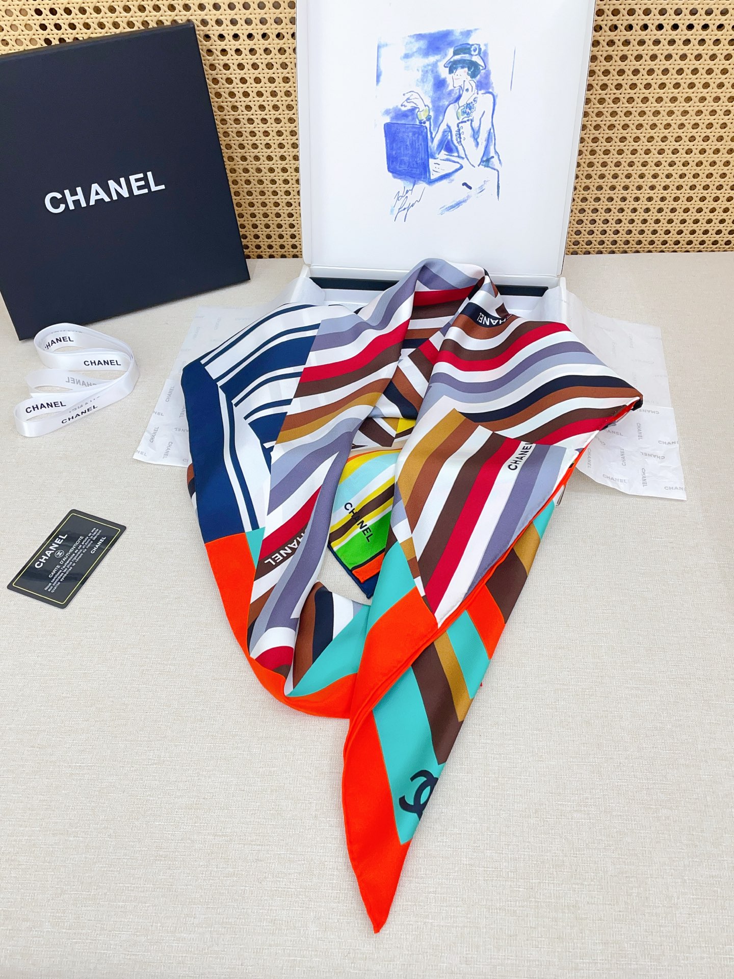 ✨✨【18姆米 双面同色】新款小香‼️美翻了[流泪]最新御用殿堂级极品‼️经典元素图案设计风格❗️美丽至