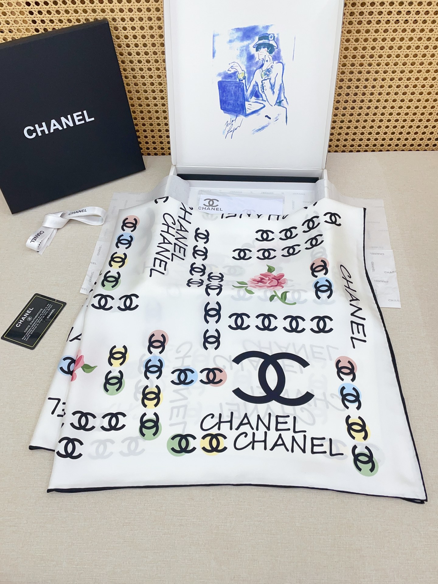 ✨✨【18姆米 双面同色】新款小香‼️美翻了[流泪]最新御用殿堂级极品‼️经典元素图案设计风格❗️美丽至