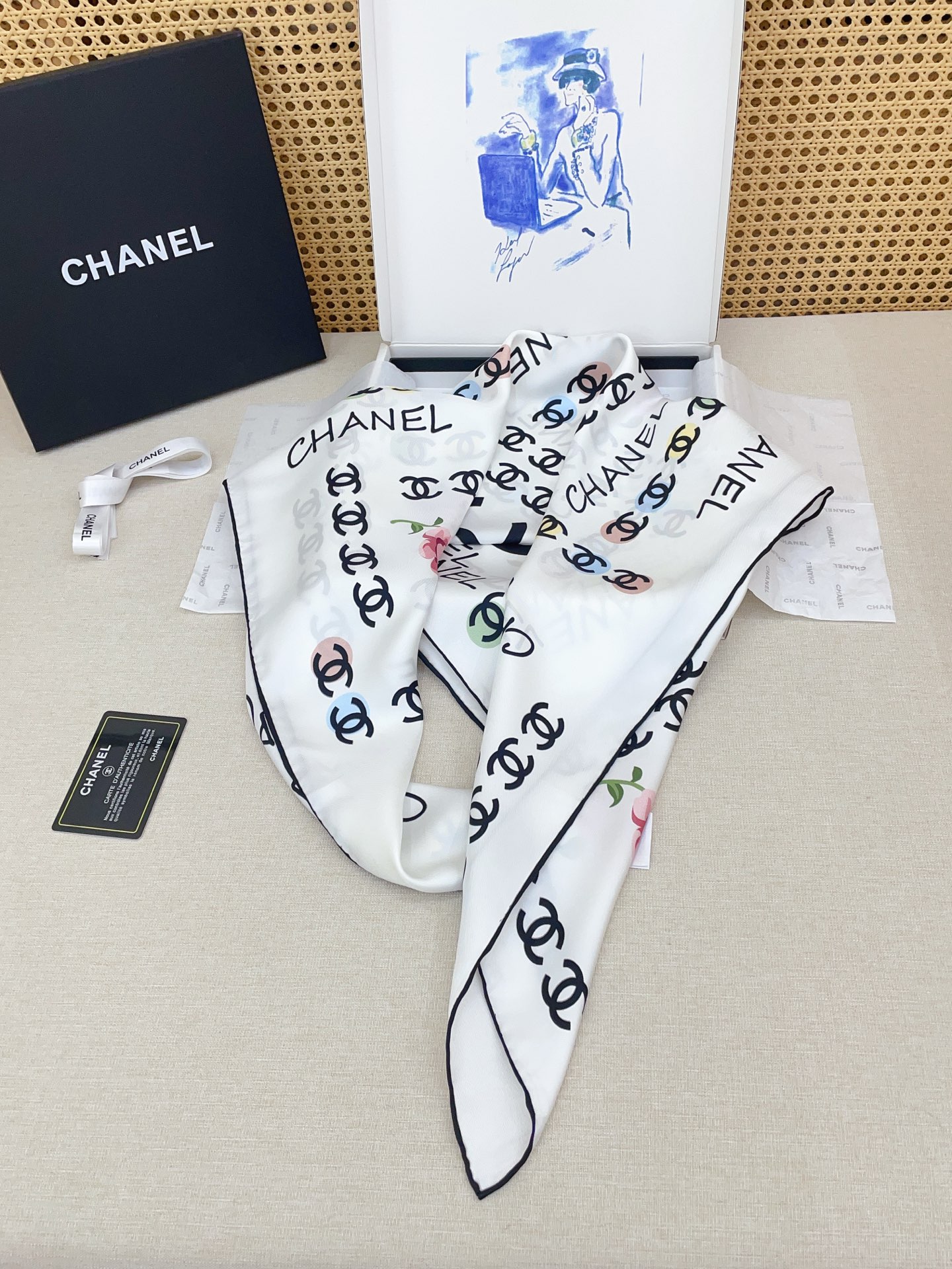 ✨✨【18姆米 双面同色】新款小香‼️美翻了[流泪]最新御用殿堂级极品‼️经典元素图案设计风格❗️美丽至