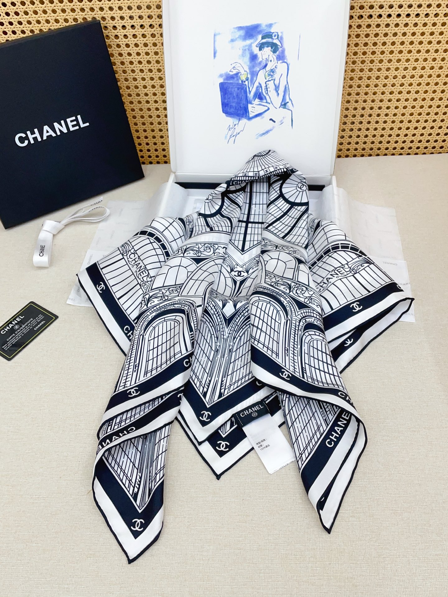 ✨✨【18姆米 双面同色】新款小香‼️美翻了[流泪]最新御用殿堂级极品‼️经典元素图案设计风格❗️美丽至