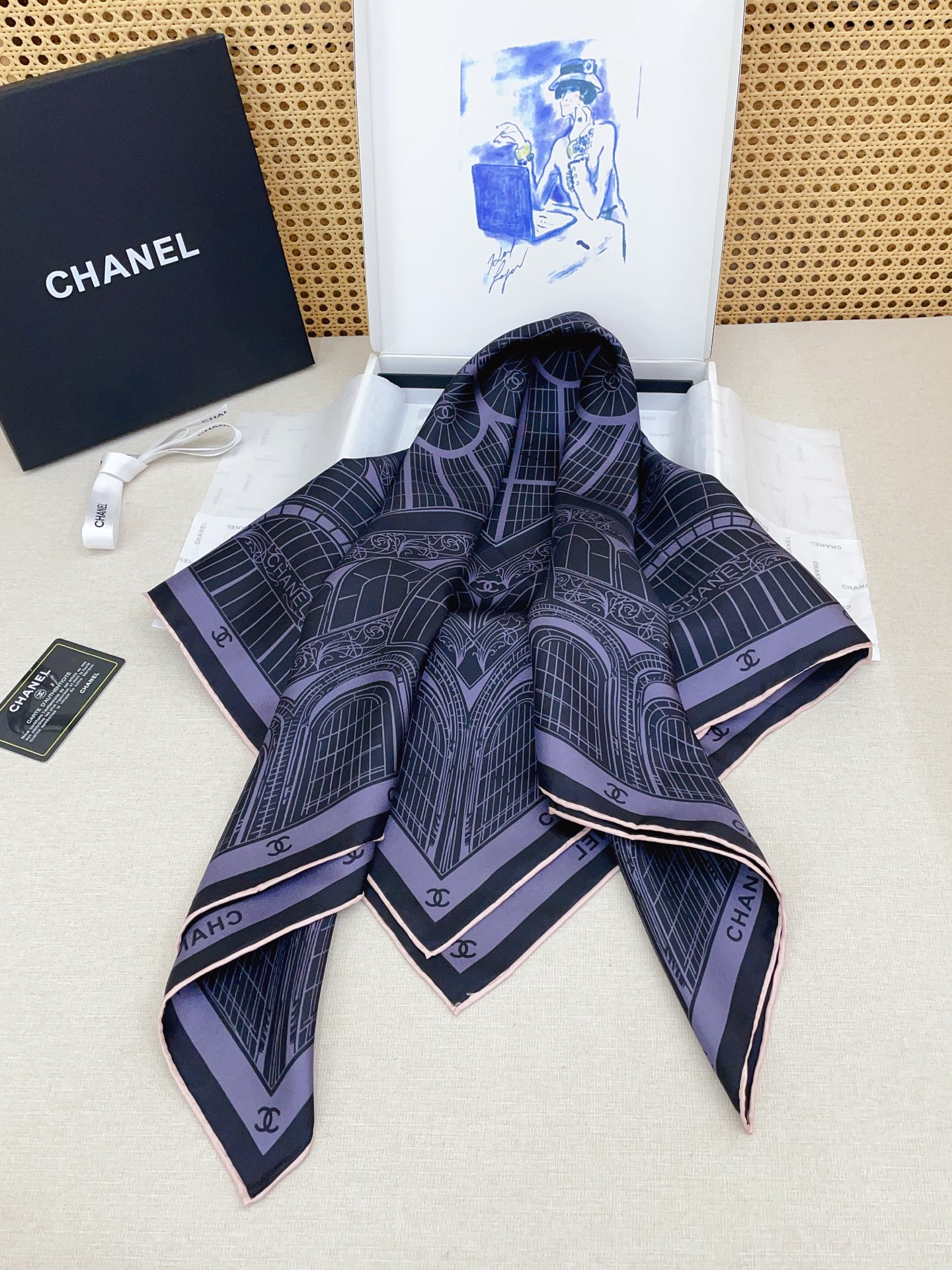✨✨【18姆米 双面同色】新款小香‼️美翻了[流泪]最新御用殿堂级极品‼️经典元素图案设计风格❗️美丽至