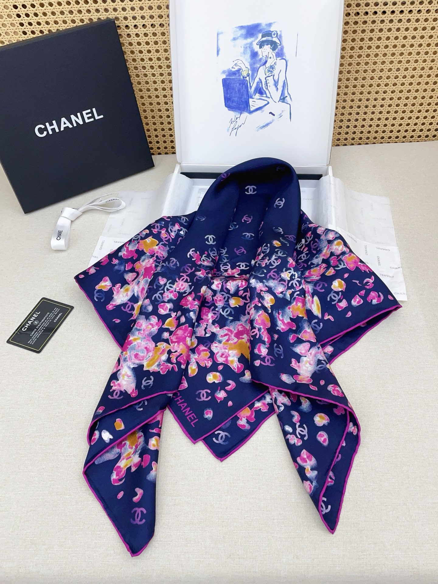 ✨✨【18姆米 双面同色】新款小香‼️美翻了[流泪]最新御用殿堂级极品‼️经典元素图案设计风格❗️美丽至
