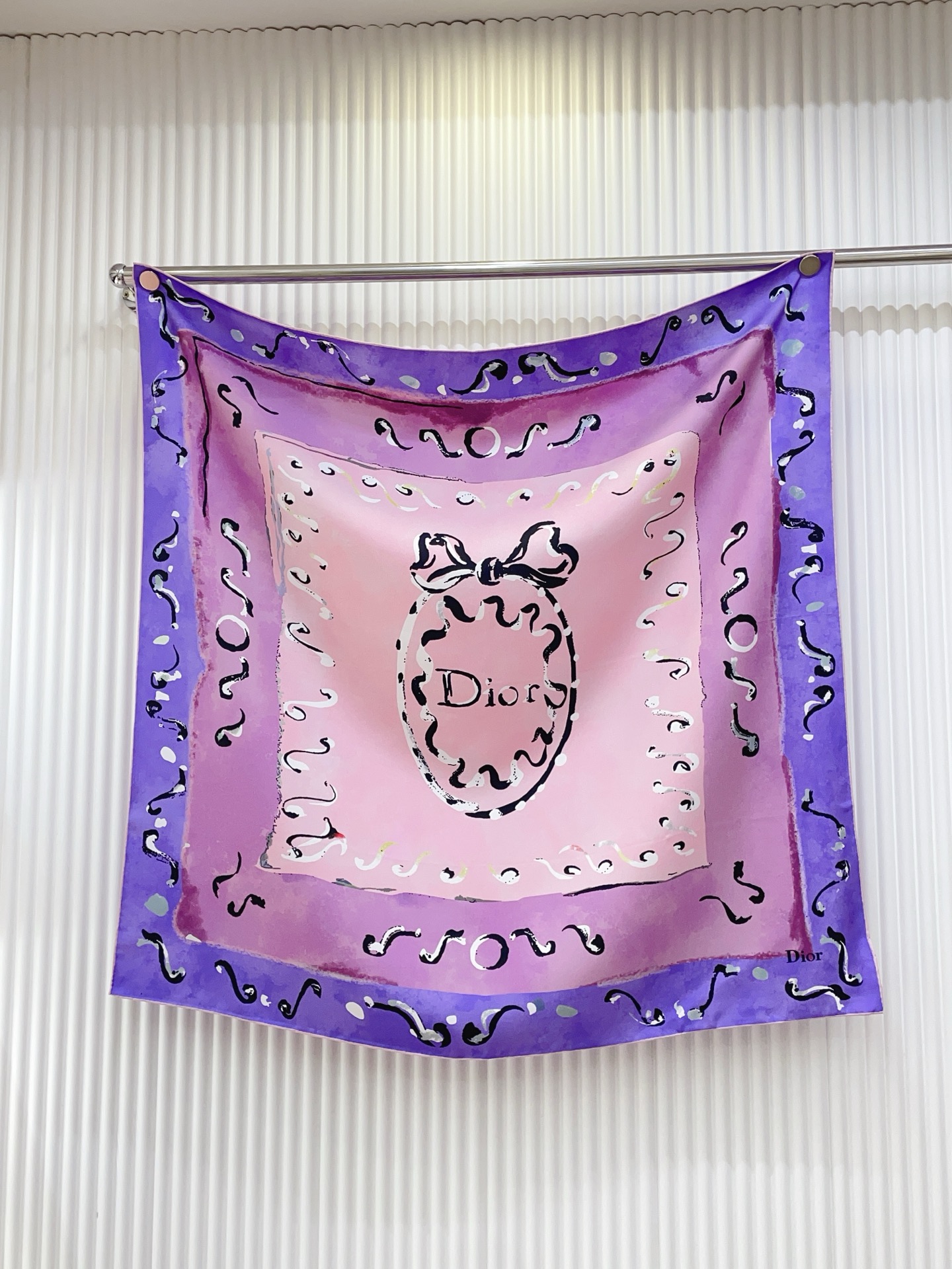 🆕 ✨✨【18姆米 双面同色】高级感爆棚❗️CD高级时髦风‼️配色非常考究，图案匠心，上身简直美得太惊艳了❤️融入日常的