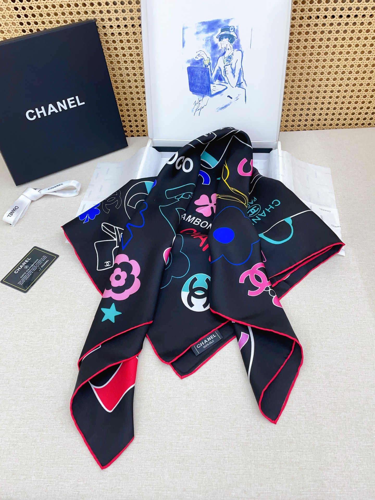 ✨✨【18姆米 双面同色】新款小香‼️美翻了[流泪]最新御用殿堂级极品‼️经典元素图案设计风格❗️美丽至极 真的 上身极