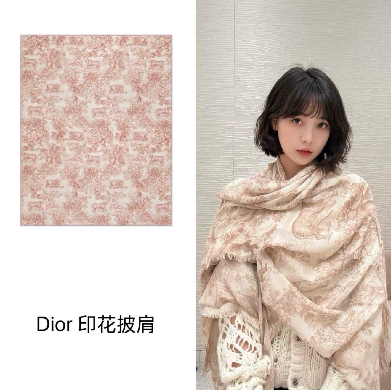 ✨✨CD新款【超大动物长巾】‼️♨️高尖端产物⚠️重磅呈现 ，绝无仅有 史无前例 100%山羊毛 手感好到爆🙀🙀绝对又是