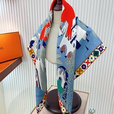 🆕 ✨✨【18姆米 双面同色】H**S真丝新款🆕👏👏买了都说好看‼️推荐💕【四方之风宫殿 90】真丝方巾,顶级工艺超值‼ 🆕 ✨✨【18姆米 双面同色】H**S真丝新款🆕👏👏买了都说好看‼️推荐💕【四方之风宫殿 90】真丝方巾,顶级工艺超值‼
