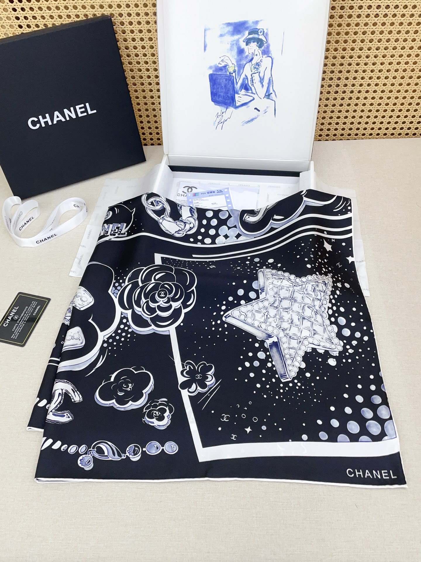 🆕 ✨✨【18姆米 双面同色】新款小香‼️美翻了[流泪]最新御用殿堂级极品‼️经典元素图案设计风格❗️美丽至极 真的 上