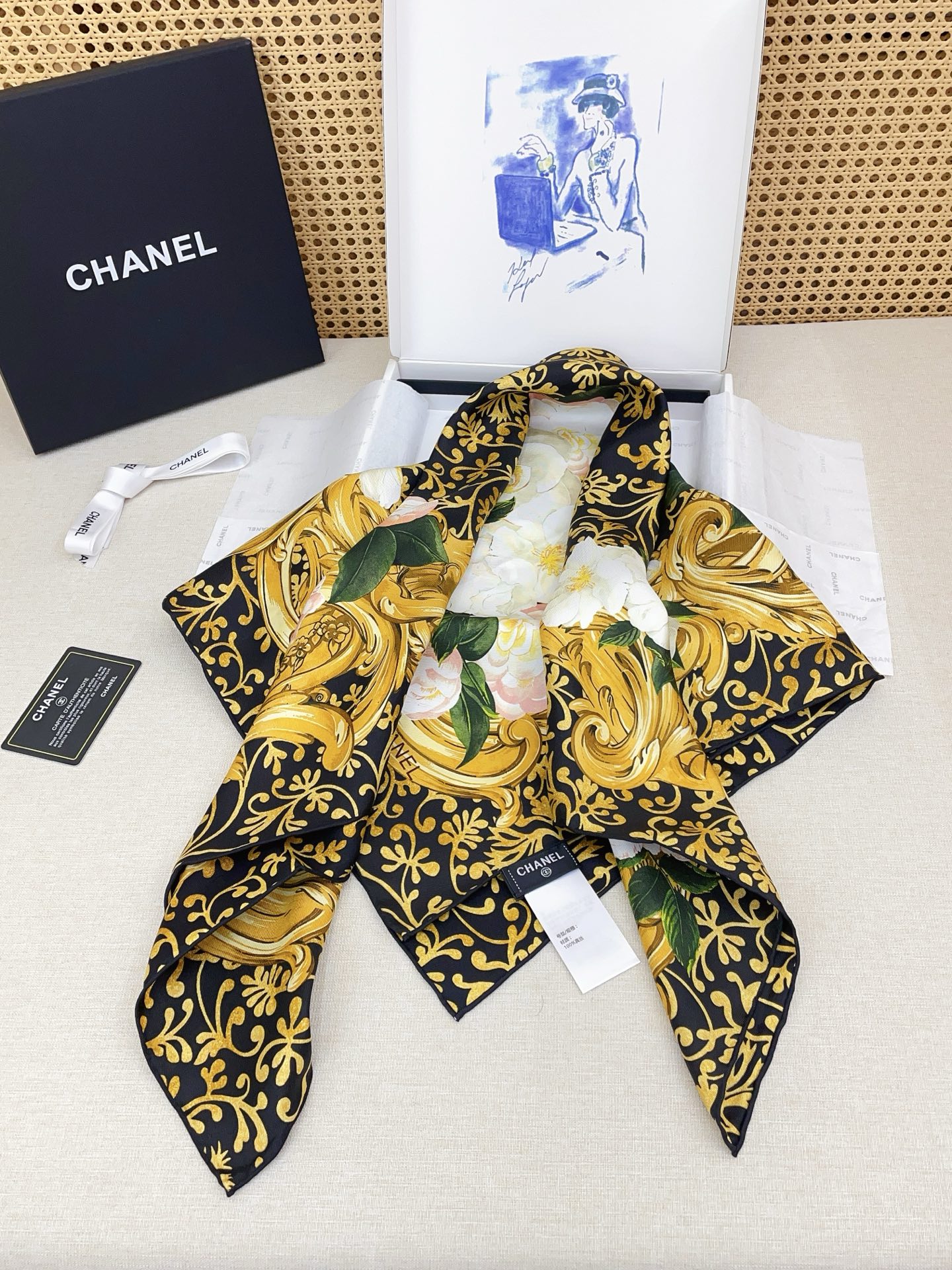 ✨✨【18姆米 双面同色】新款小香‼️美翻了[流泪]最新御用殿堂级极品‼️经典元素图案设计风格❗️美丽至极 真的 上身极