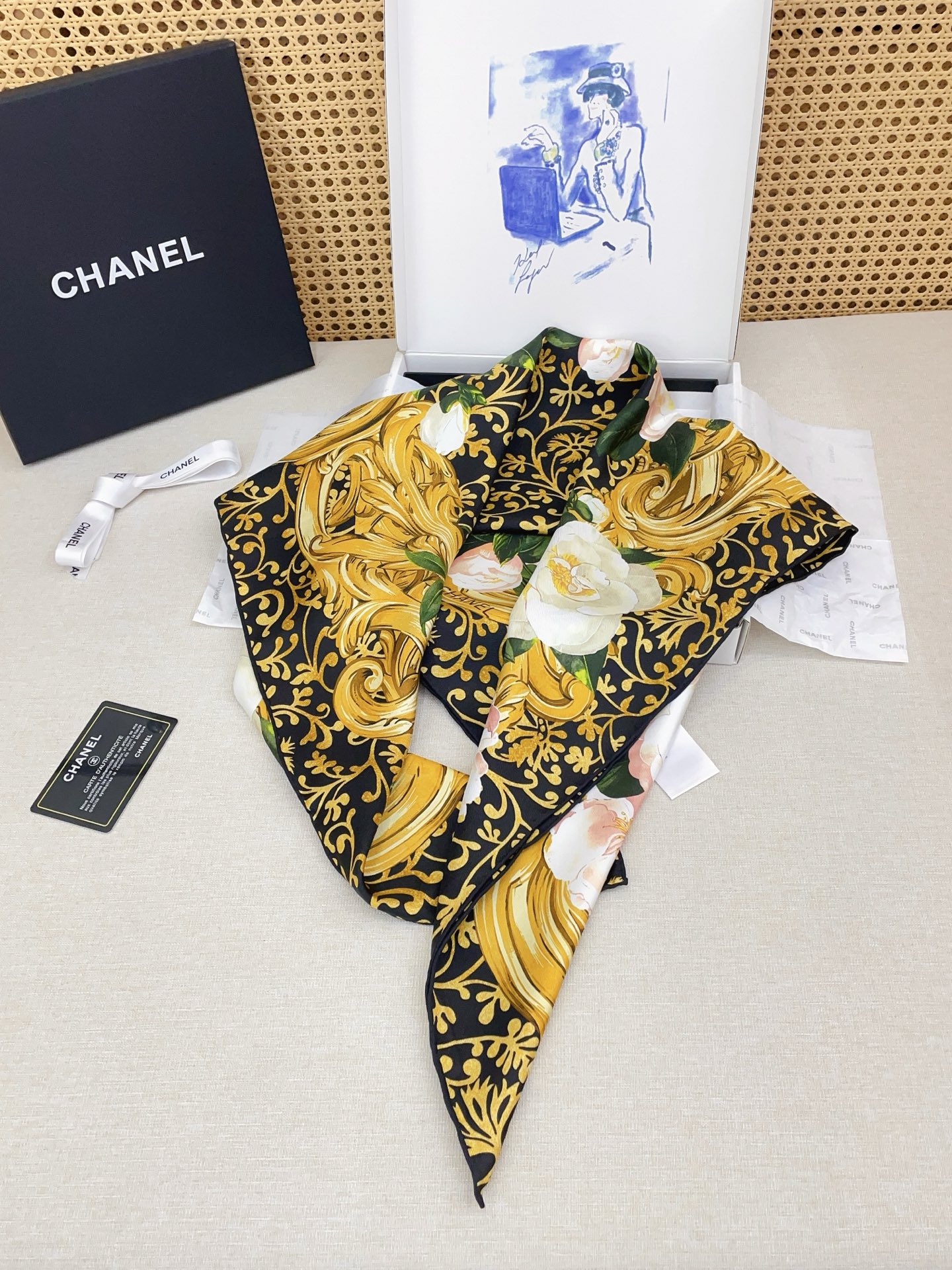✨✨【18姆米 双面同色】新款小香‼️美翻了[流泪]最新御用殿堂级极品‼️经典元素图案设计风格❗️美丽至极 真的 上身极
