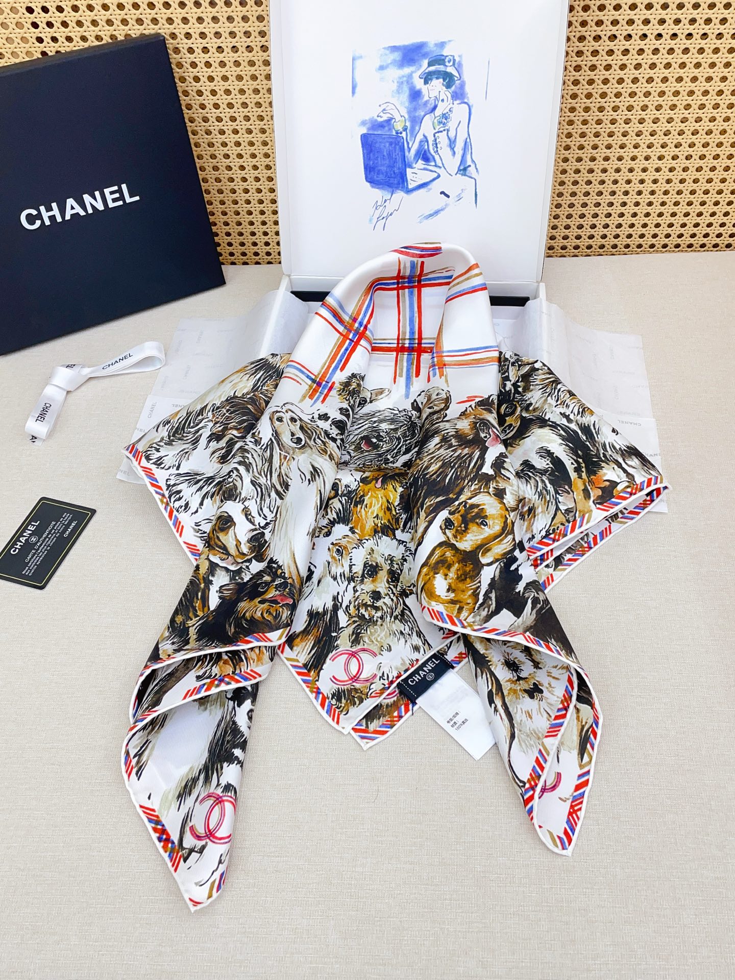 ✨✨【18姆米 双面同色】新款小香‼️美翻了[流泪]最新御用殿堂级极品‼️经典元素图案设计风格❗️美丽至极 真的 上身极