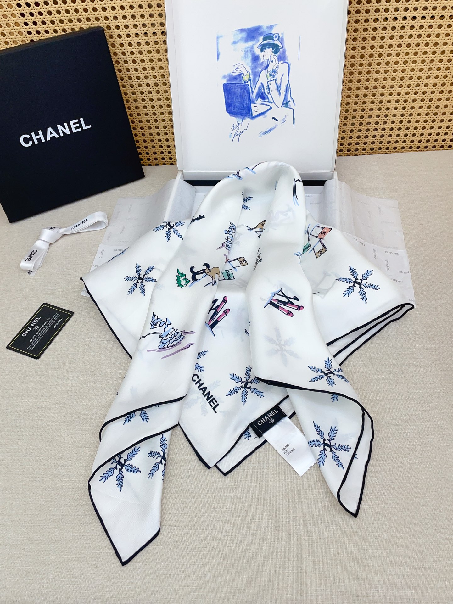 ✨✨【18姆米 双面同色】新款小香‼️美翻了[流泪]最新御用殿堂级极品‼️经典元素图案设计风格❗️美丽至极 真的 上身极