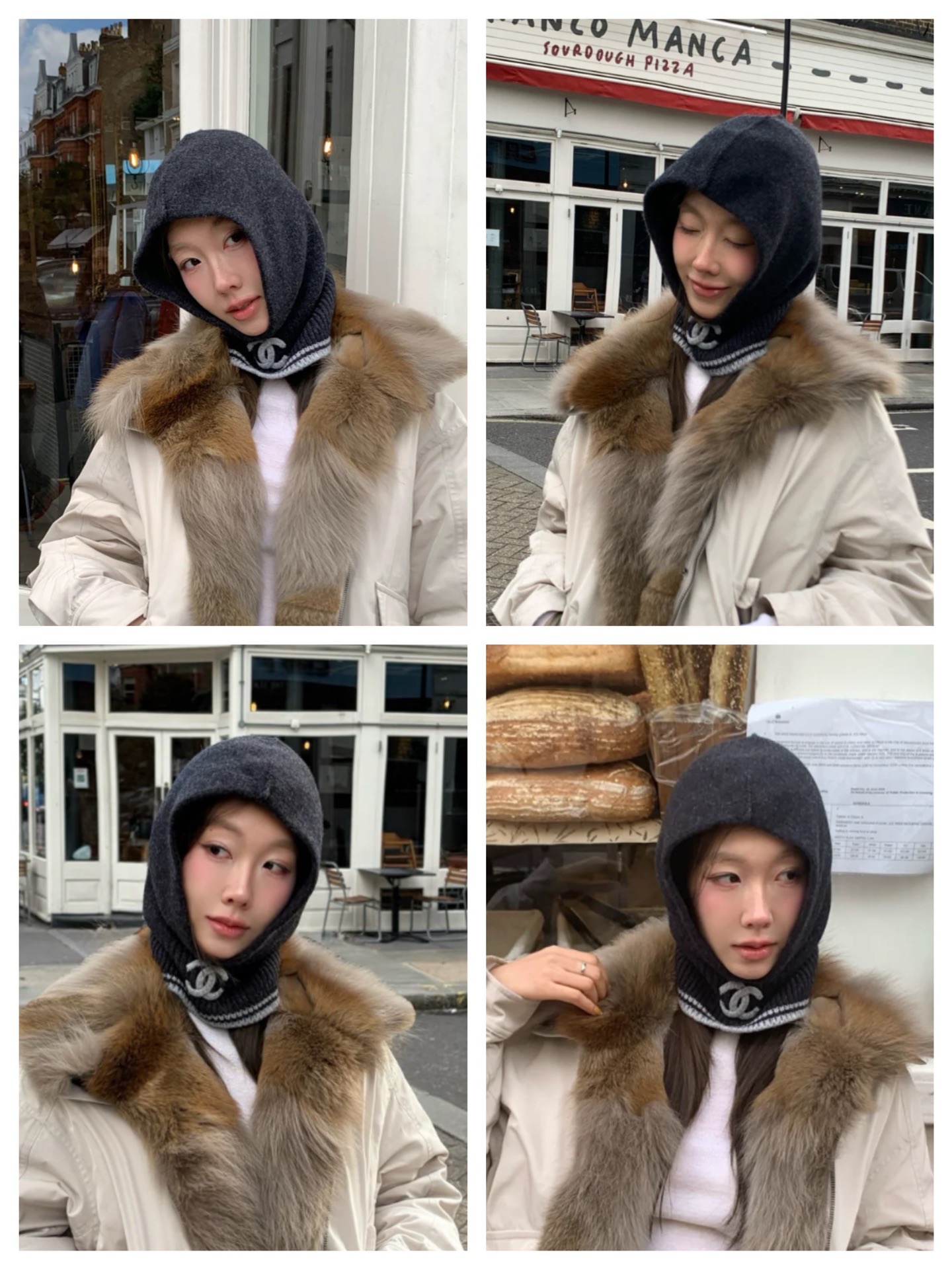 ✨✨小香独家牛货🐂【小香针织围脖连帽】‼️是围脖，又是帽子，加厚纯羊绒非常舒适温暖，一次满足您多种保暖用途，低调奢华，全