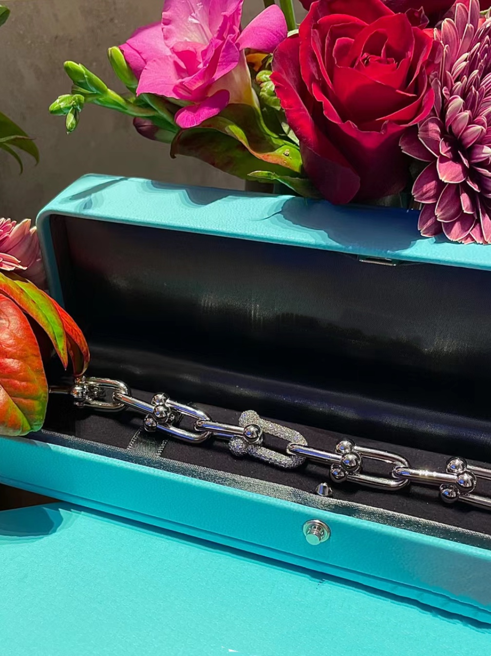 Tiffany & Co. Tiffany&co.hardwear系u形双链环竹节手链
