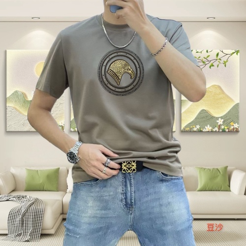 Stefano Ricci Men's Short Sleeve T-Shirt with Embroidered Logo