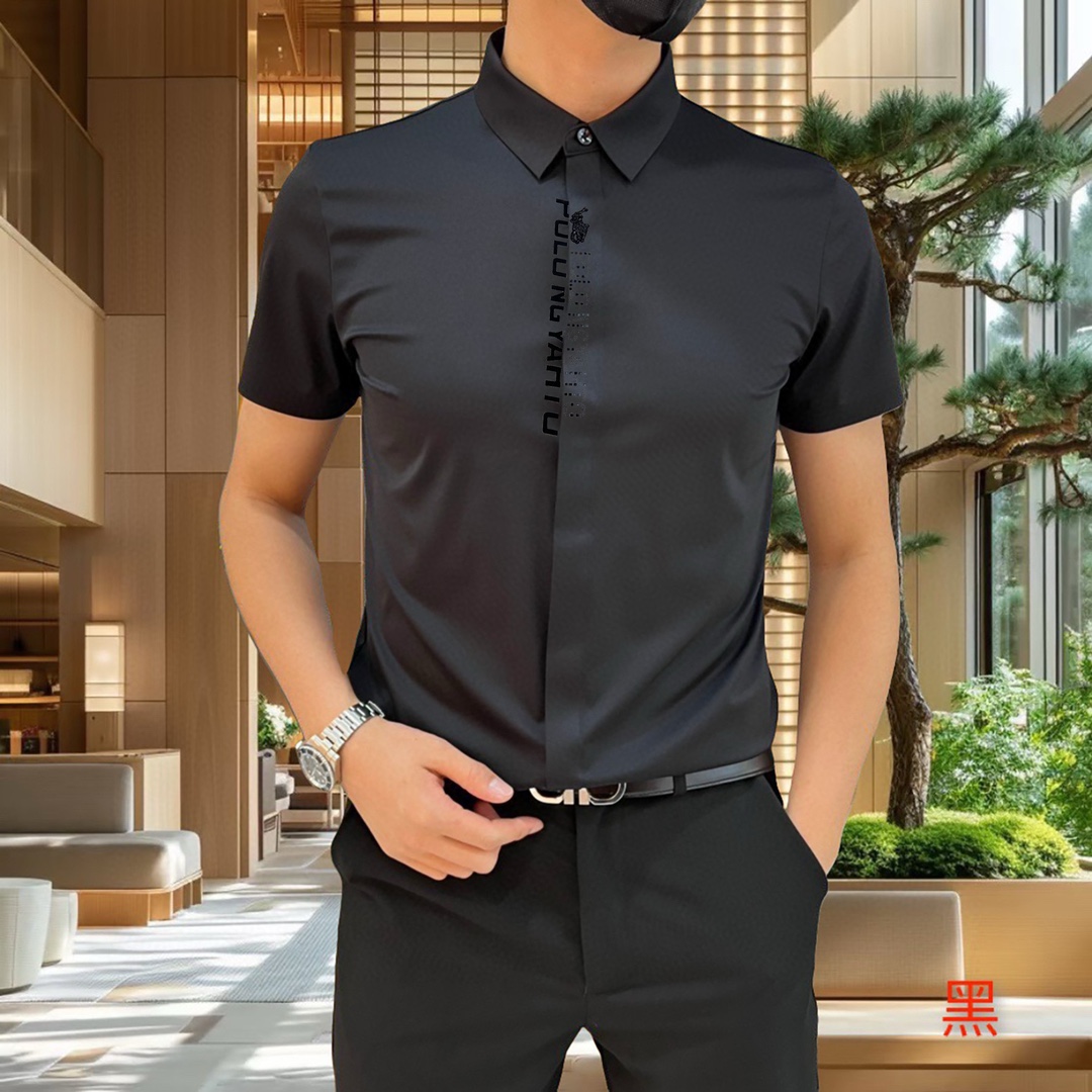 “High-End Silk Short-Sleeve Shirts for Spring/Summer 2025: P500 Pololav Lauren Collection” - 图片 4