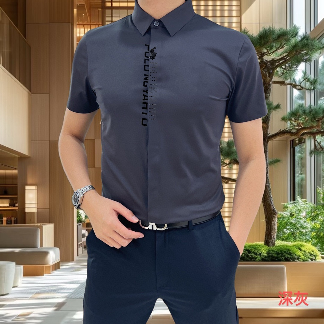“High-End Silk Short-Sleeve Shirts for Spring/Summer 2025: P500 Pololav Lauren Collection” - 图片 2